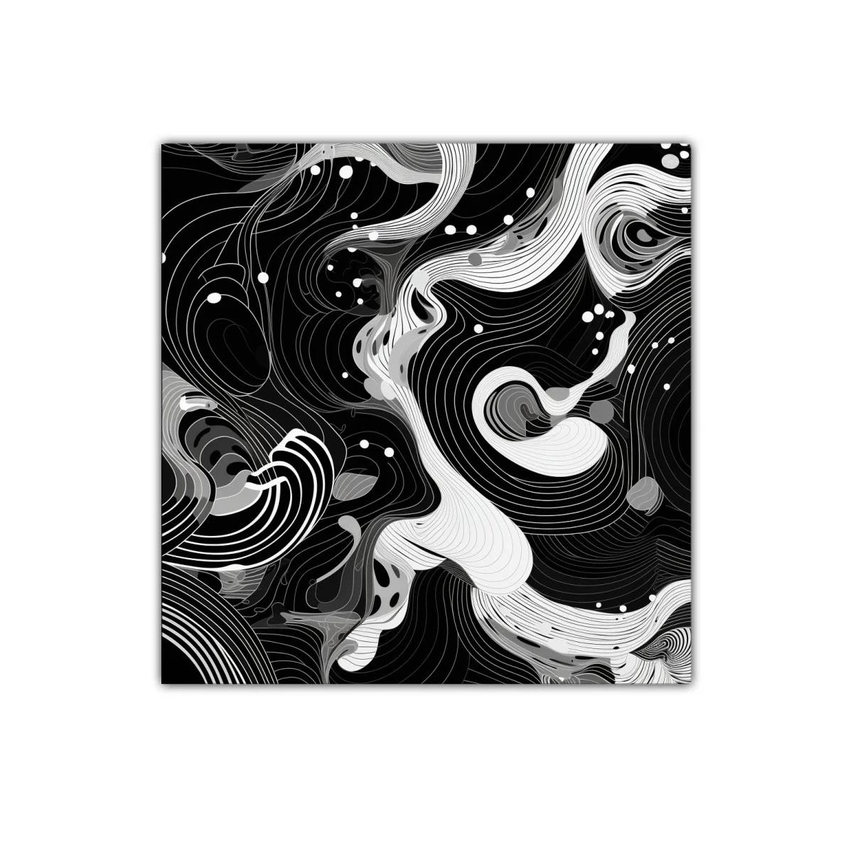 Composición abstracta en blanco y negro dinámica y sofisticada — imagen principal