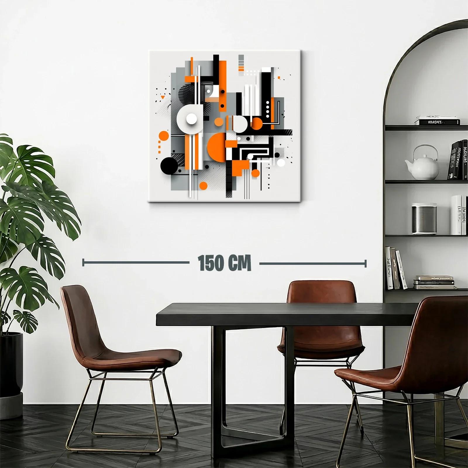 Composición geométrica moderna en tonos vivos y neutros — miniatura 2