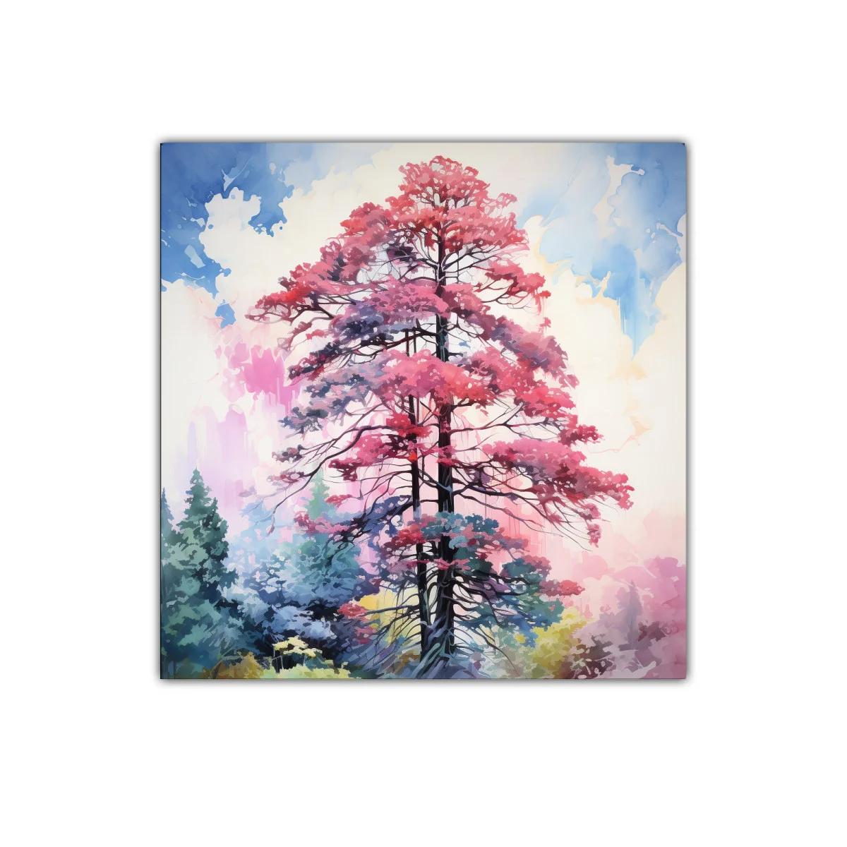 Árbol de colores vibrantes en paisaje onírico — imagen principal