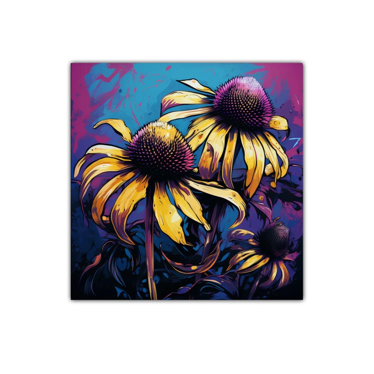 Flores vibrantes con contraste de colores intensos — imagen principal