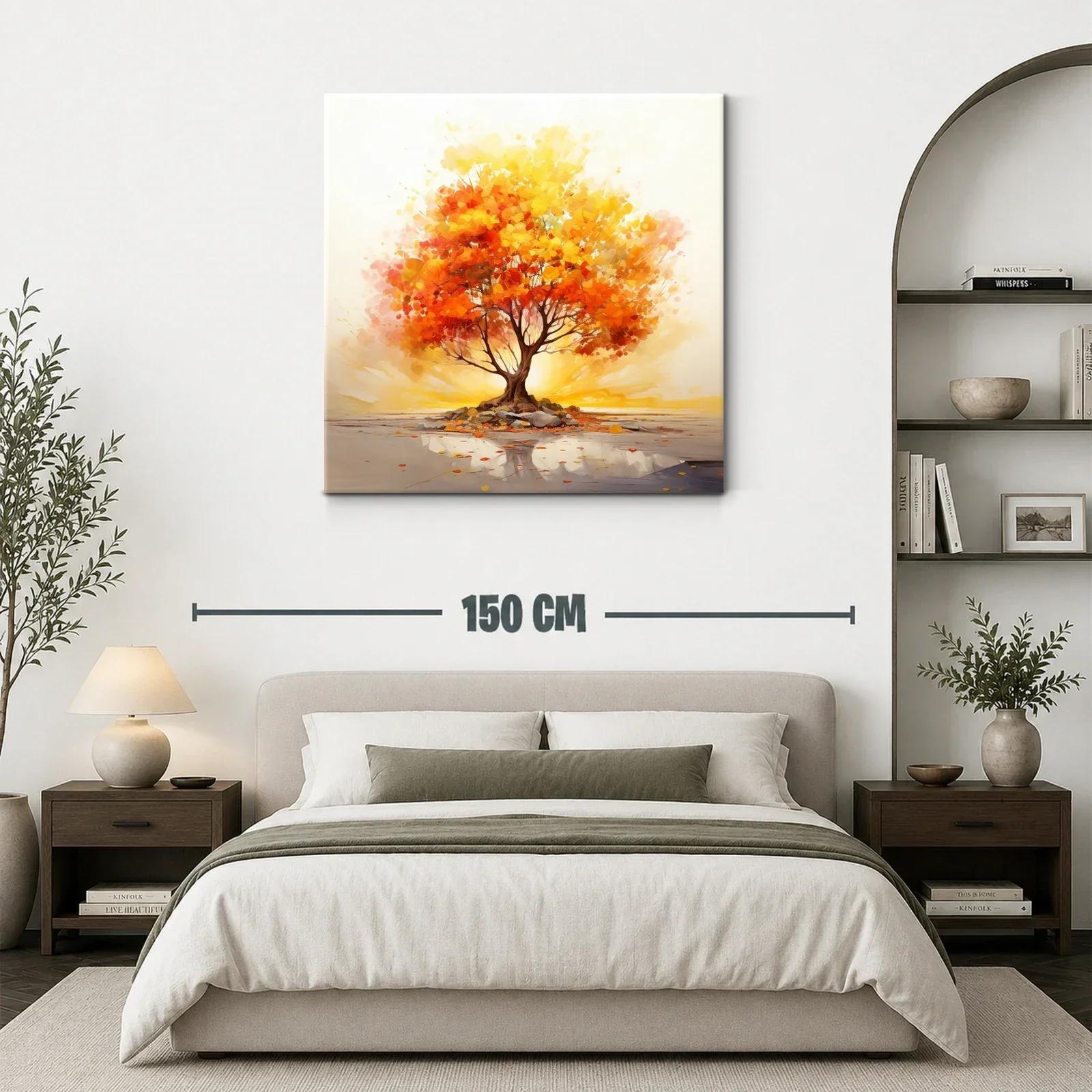 Árbol en tonos cálidos que emana luz interior — miniatura 3
