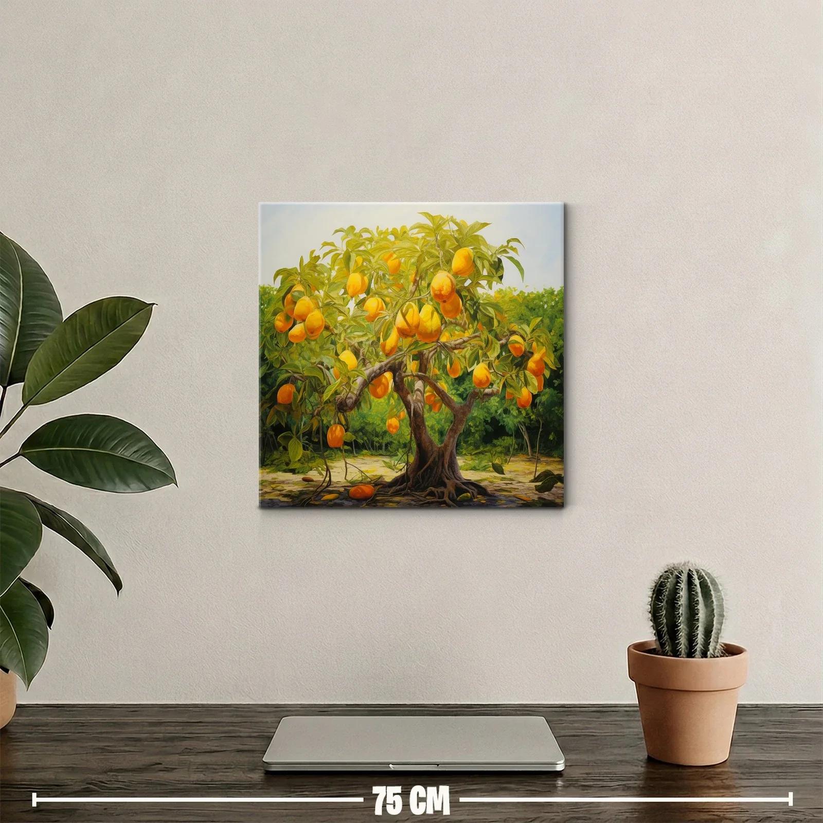 Árbol de frutas doradas en paisaje natural vibrante — miniatura 2