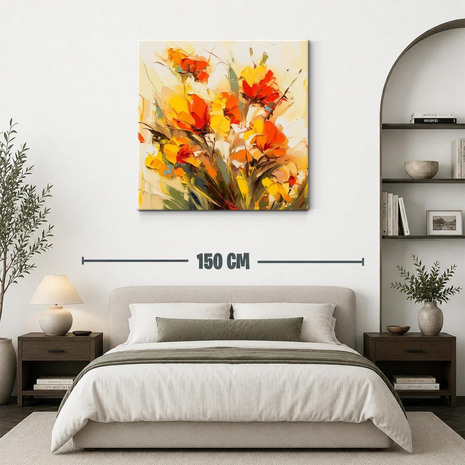 Explosión de Flores en Tonos Cálidos y Vibrantes — miniatura 3