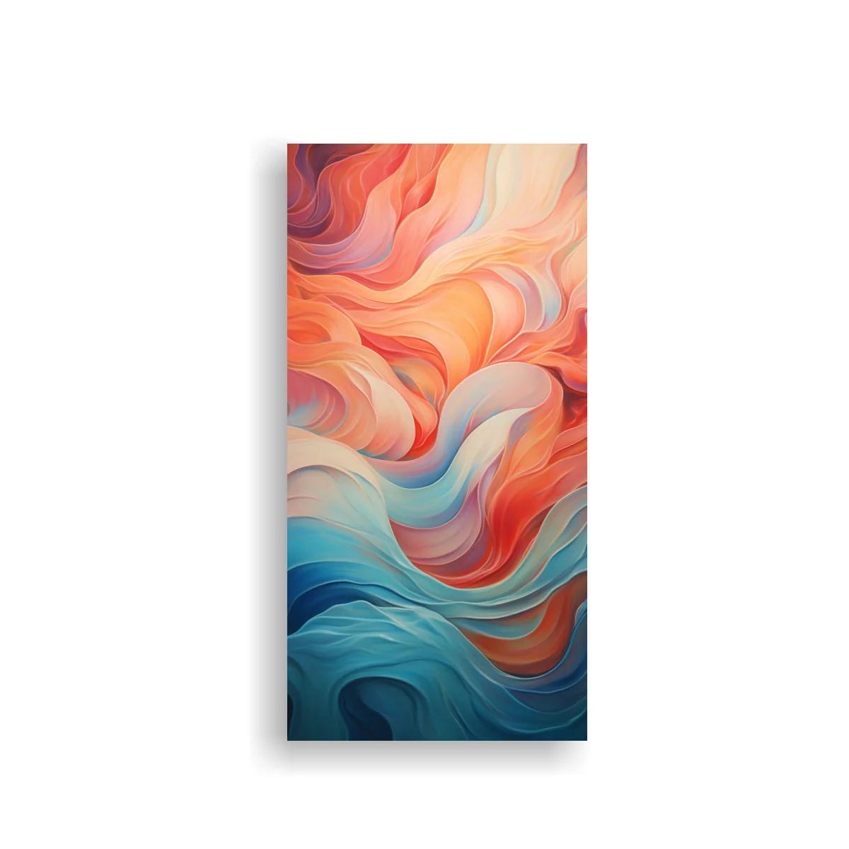 Cuadro ondas fluidas de color en degradado — imagen principal