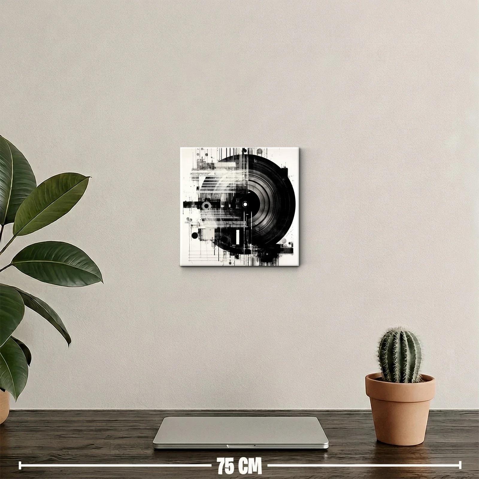 Cuadro decorativo de vinilo con estilo abstracto moderno — miniatura 2