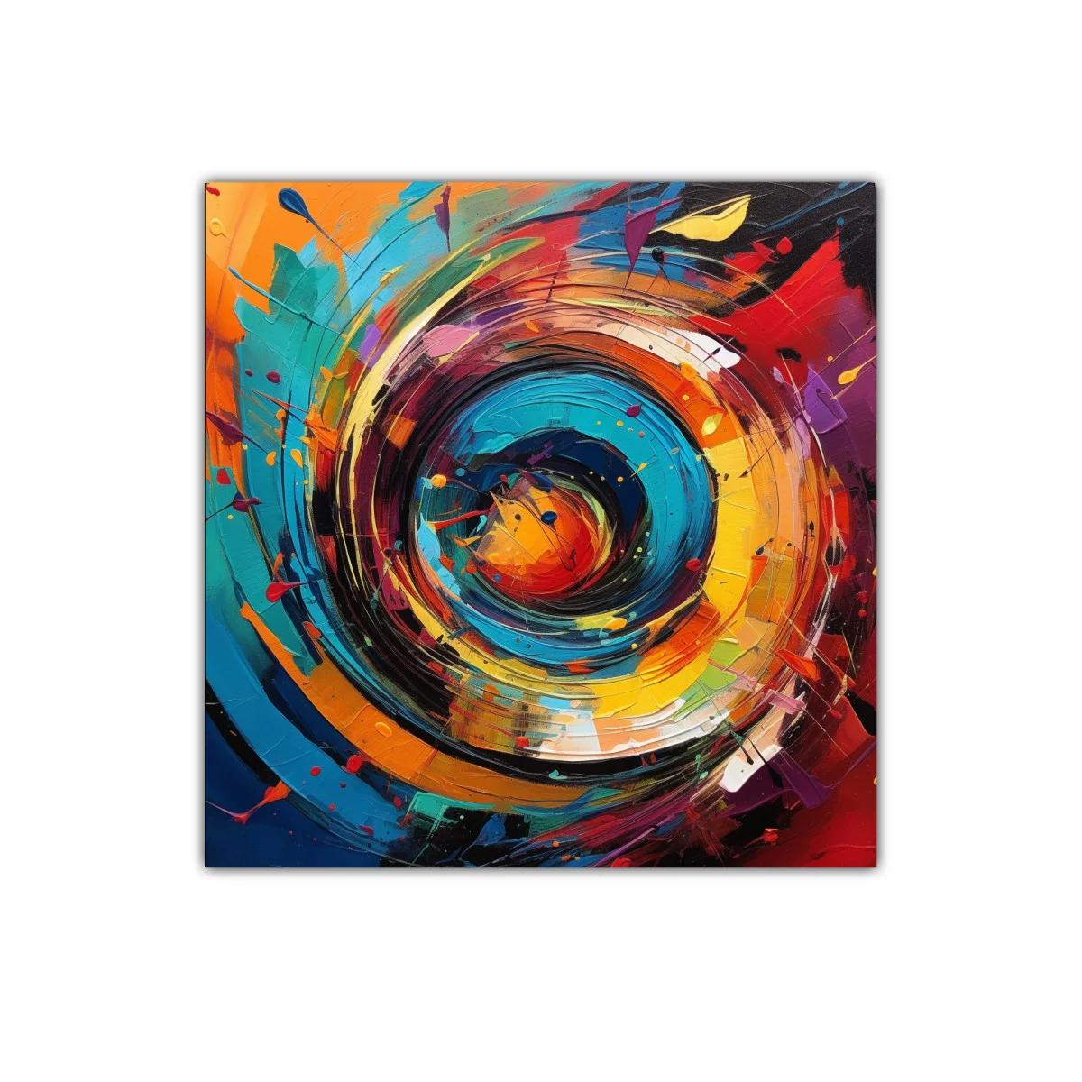 Explosión de colores vibrantes en espiral dinámica