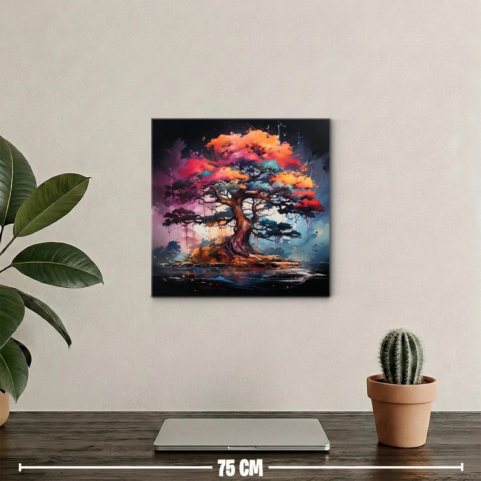 Árbol lleno de vida con tonos vibrantes y detalle dinámico — miniatura 2