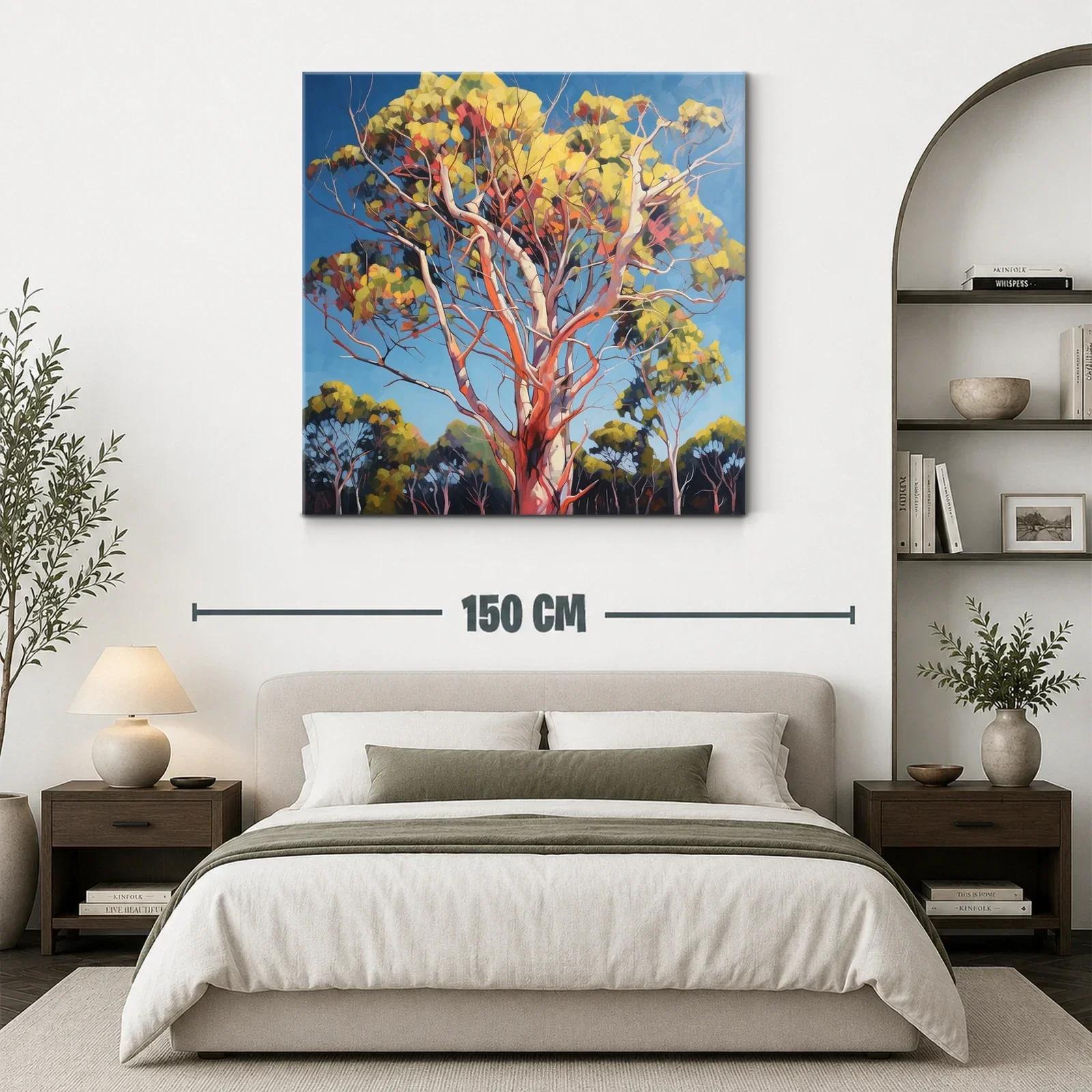 Árboles vibrantes en paisaje natural bajo cielo azul claro — miniatura 3