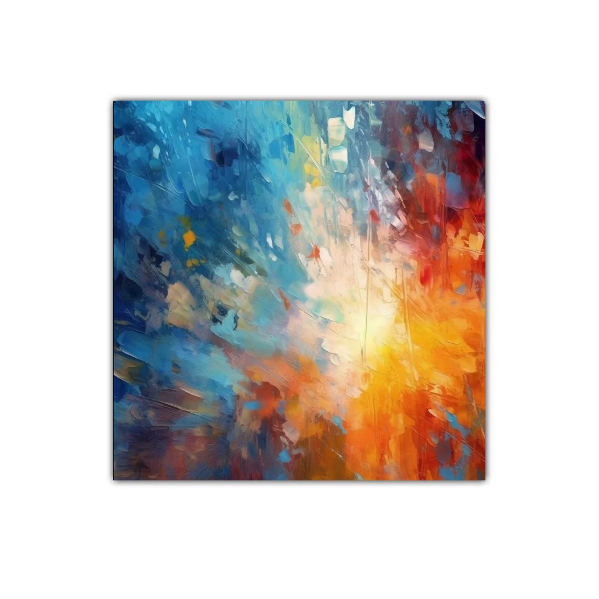 Explosión de colores vibrantes en composición abstracta dinámica — imagen principal