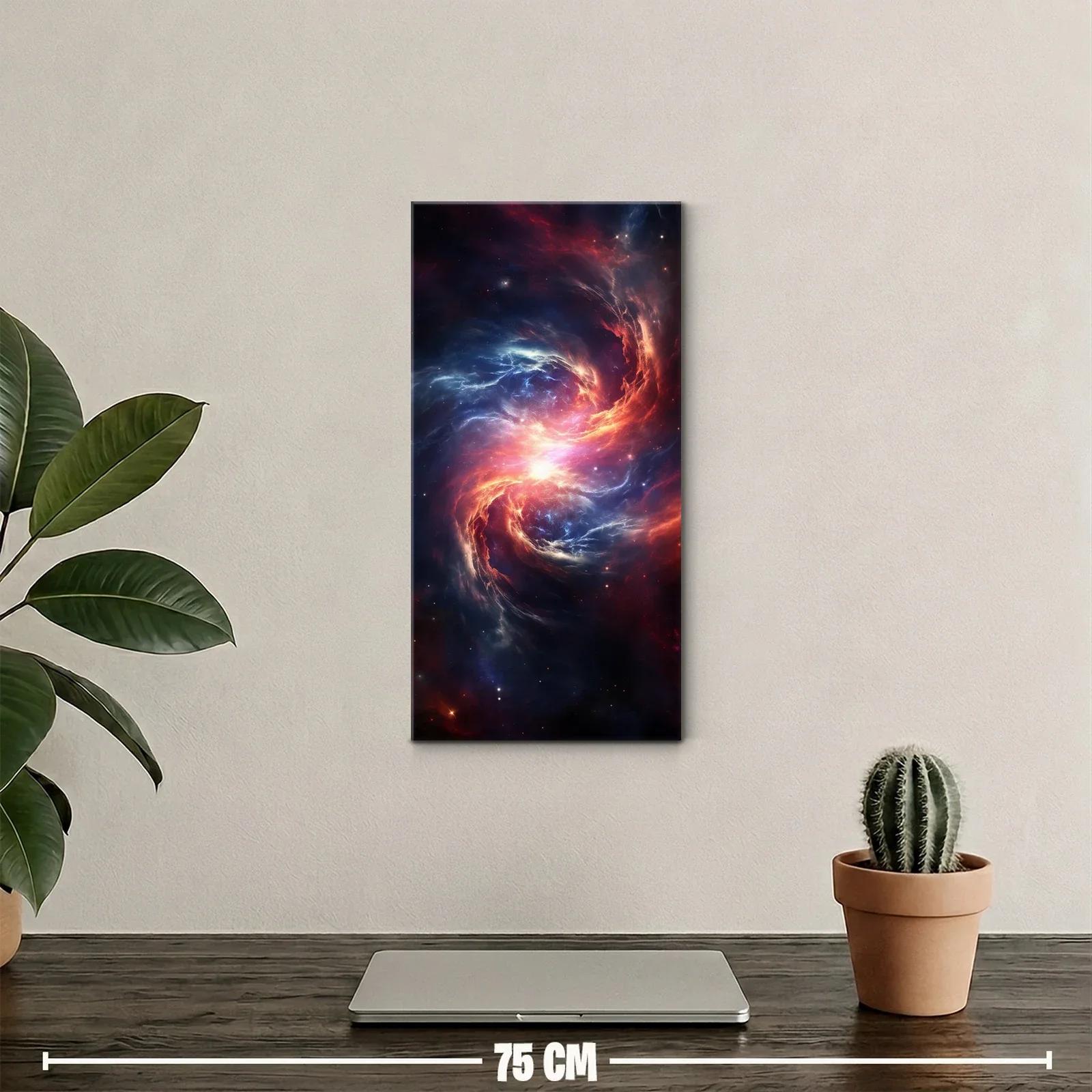 Cuadro galaxia espiral con brillo central intenso — miniatura 2