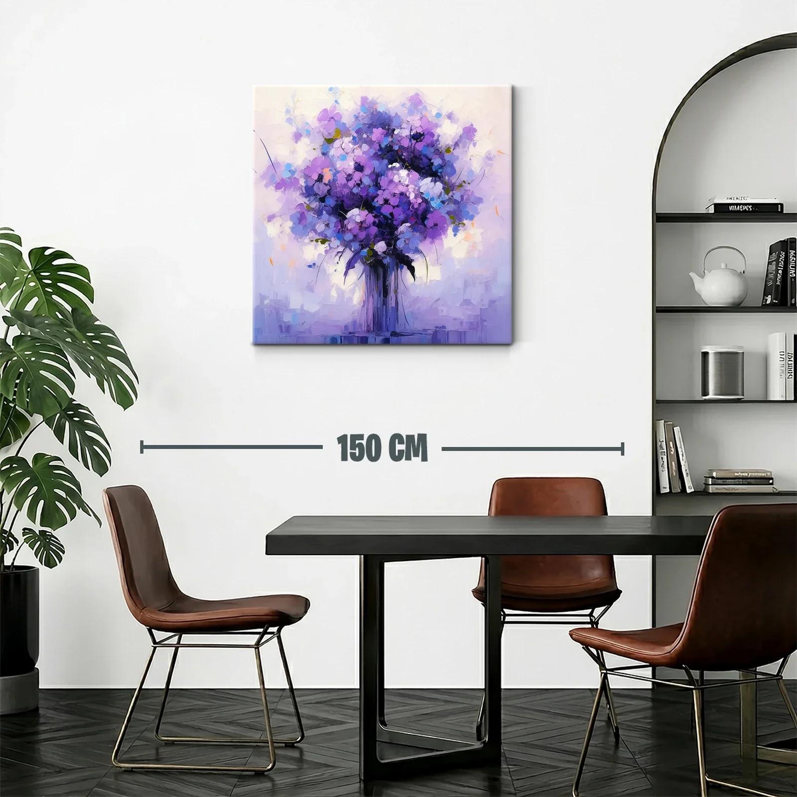 Ramillete de Flores en Tonos Violetas y Azules — miniatura 2
