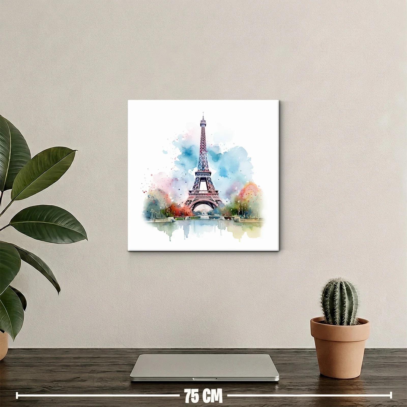 Elegancia parisina en acuarela con tonos vibrantes — miniatura 2