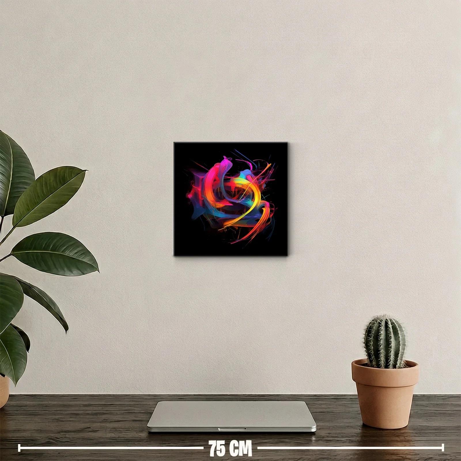Composición vibrante de formas abstractas en colores intensos — miniatura 2