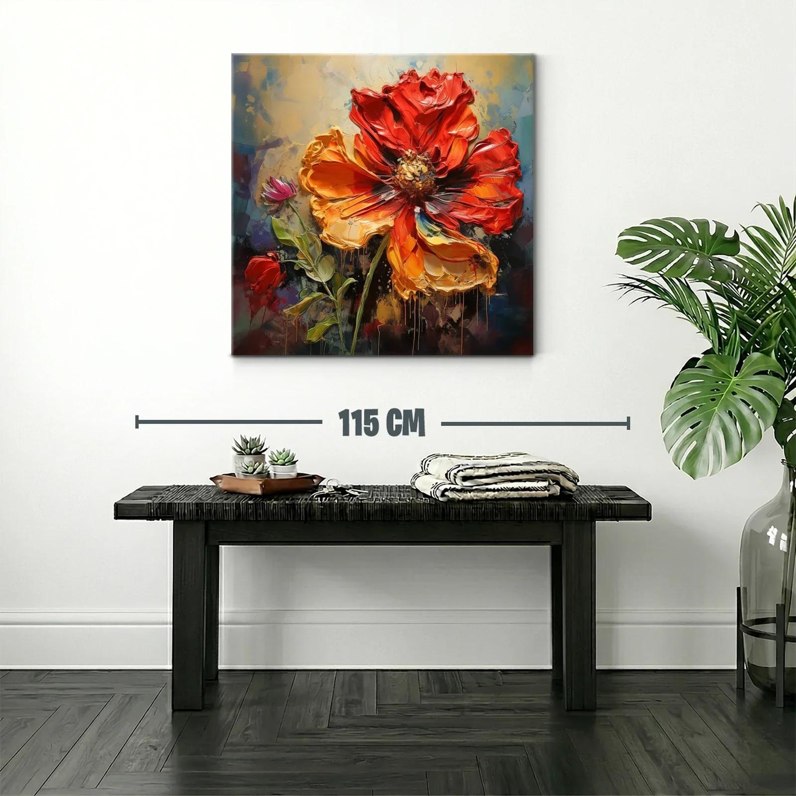Flor intensa en tonos cálidos y vibrantes — miniatura 2