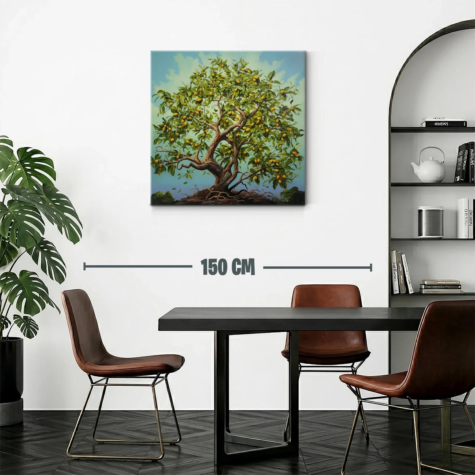 Árbol frutal con frutos cítricos en plena vitalidad — miniatura 2
