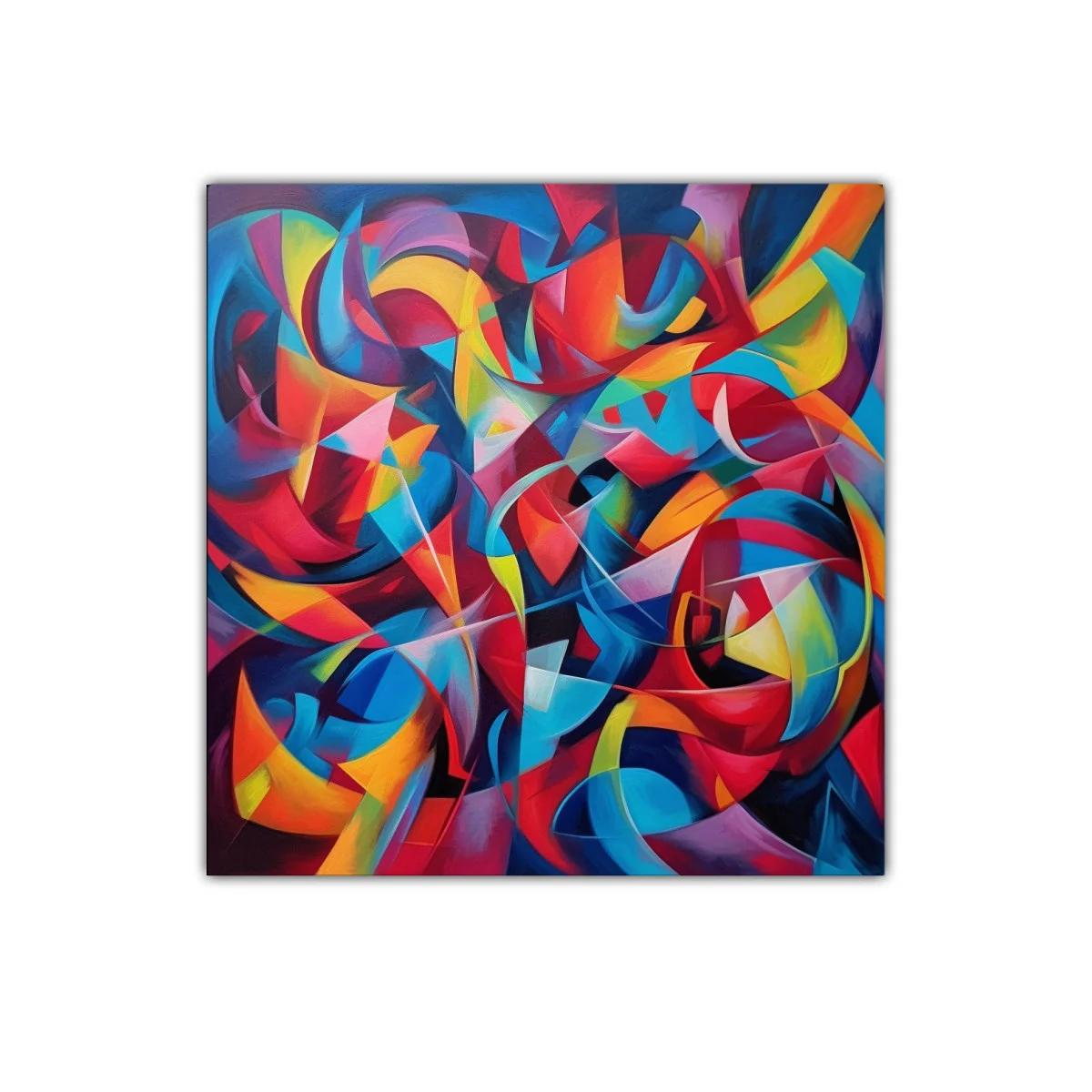 Composición vibrante en formas y colores abstractos — imagen principal