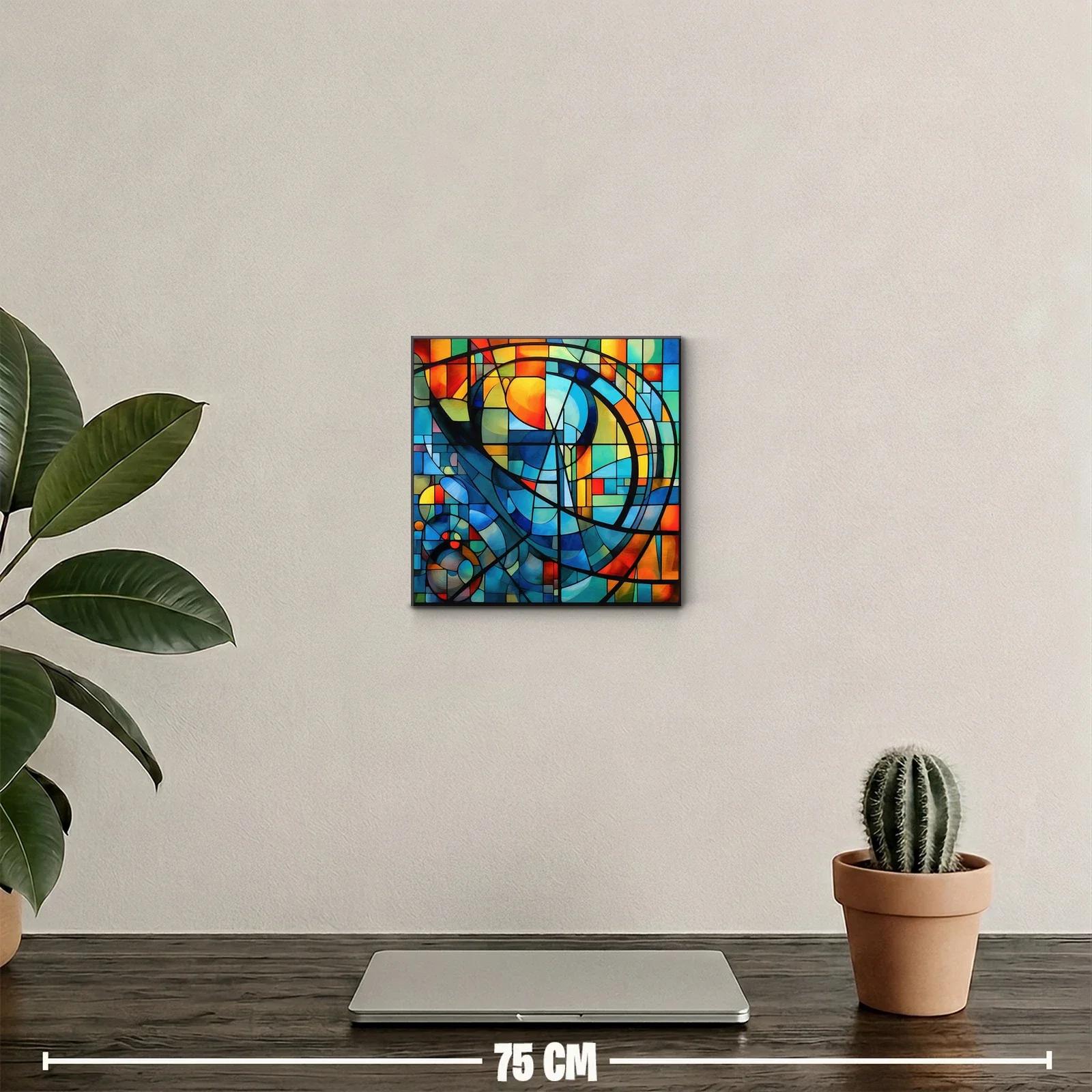 Composición abstracta con vibrantes tonos luminosos — miniatura 2