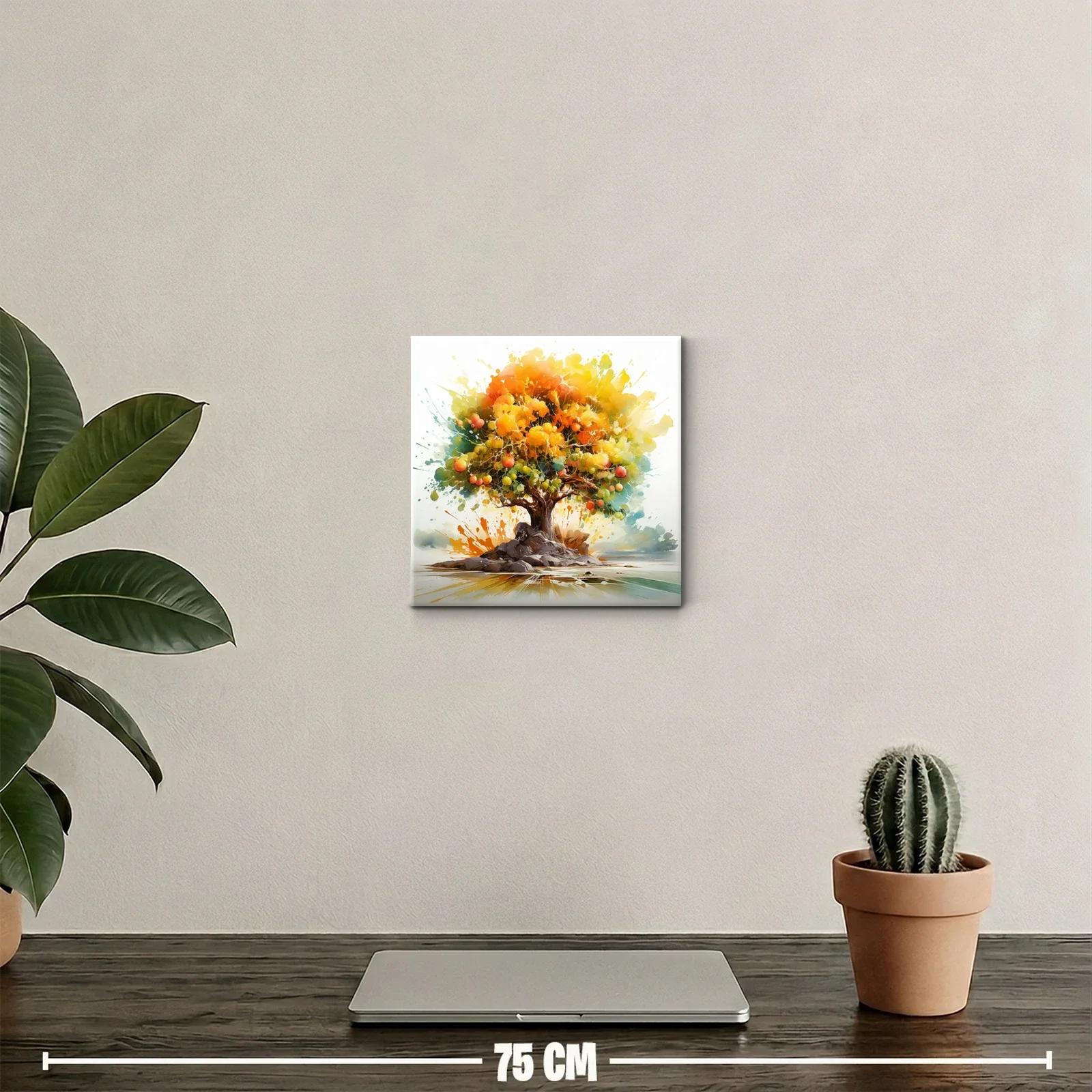 Árbol frutal con explosión de color y energía vibrante — miniatura 2