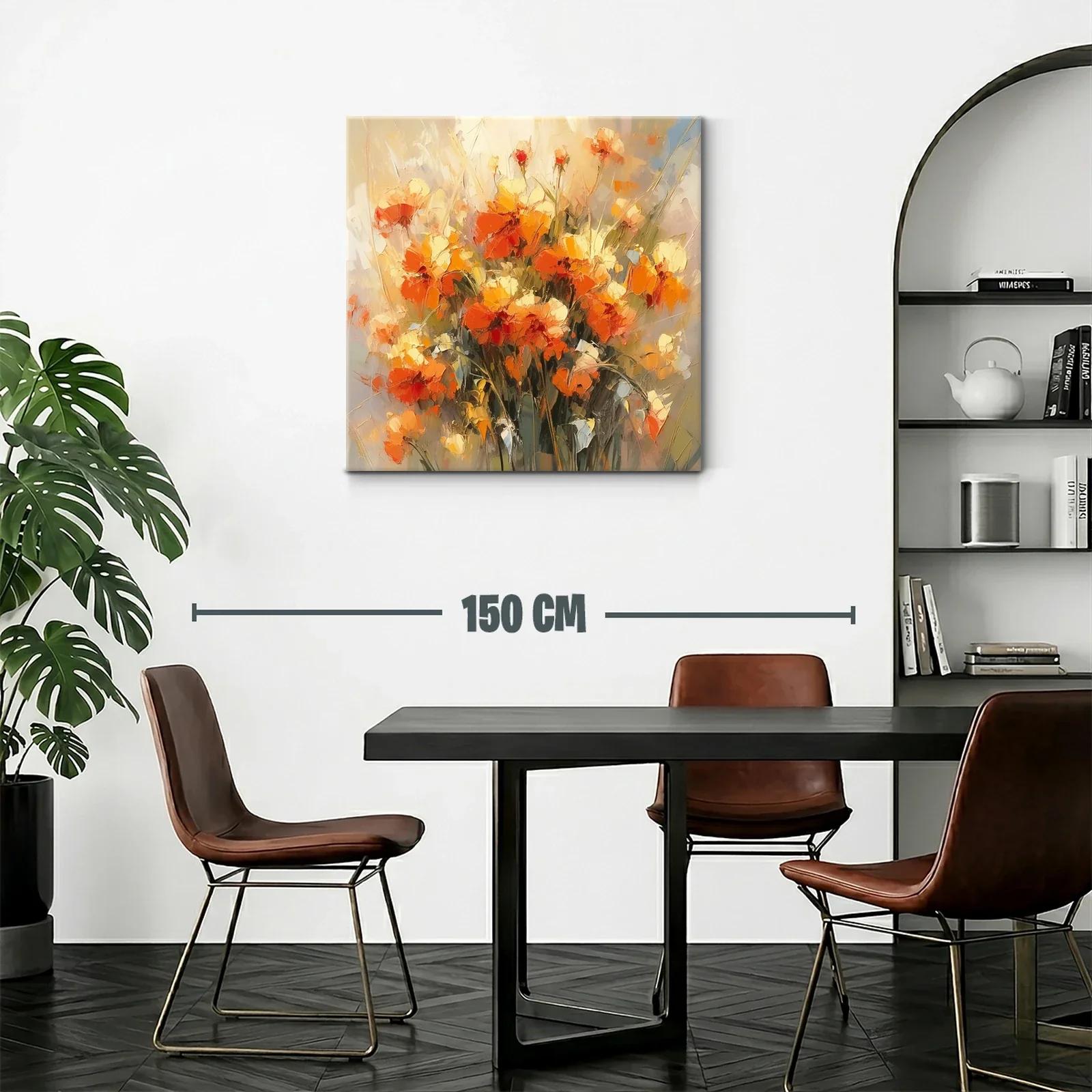 Ramo vibrante de flores otoñales en tonos cálidos — miniatura 2