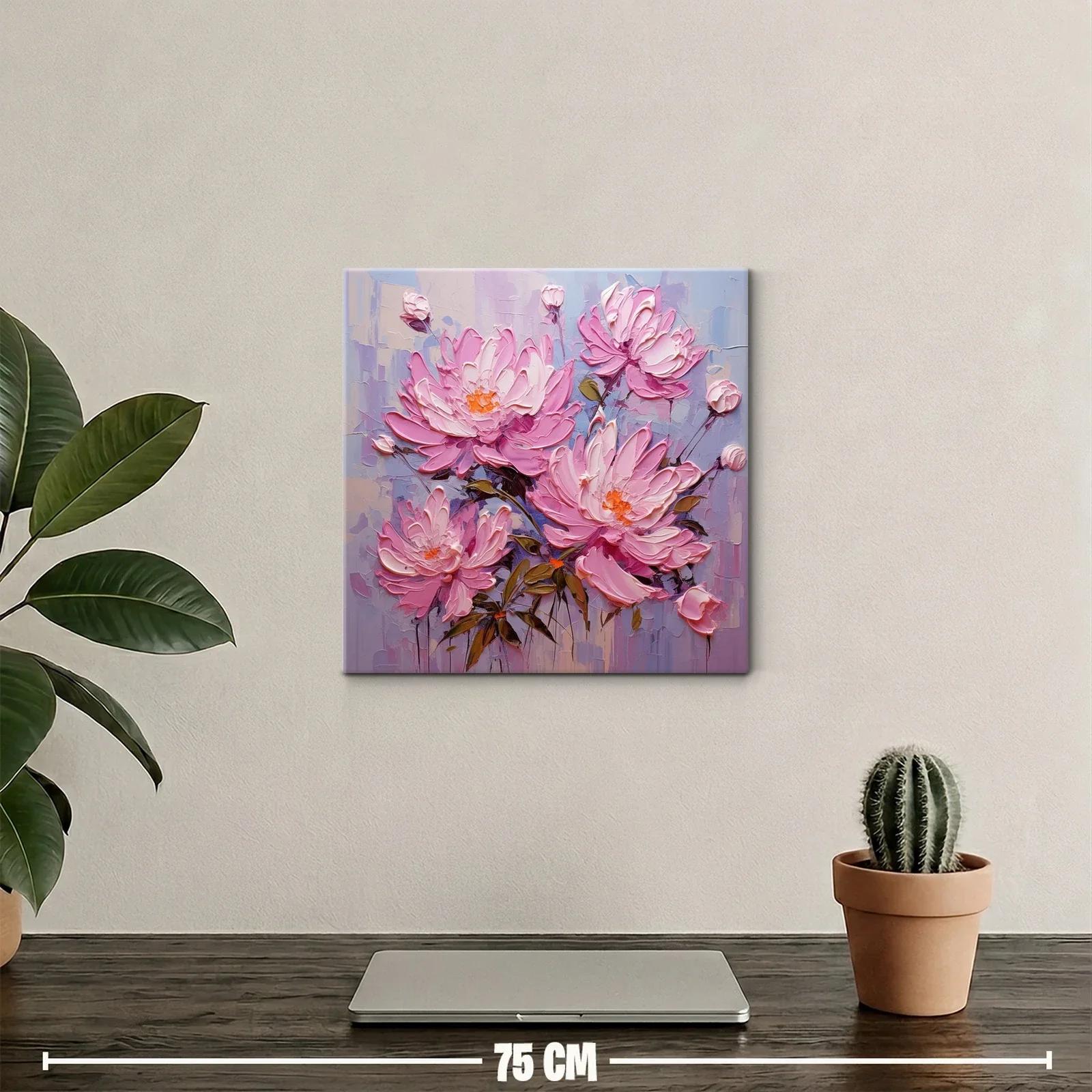 Flores rosas en composicón delicada y vibrante — miniatura 2
