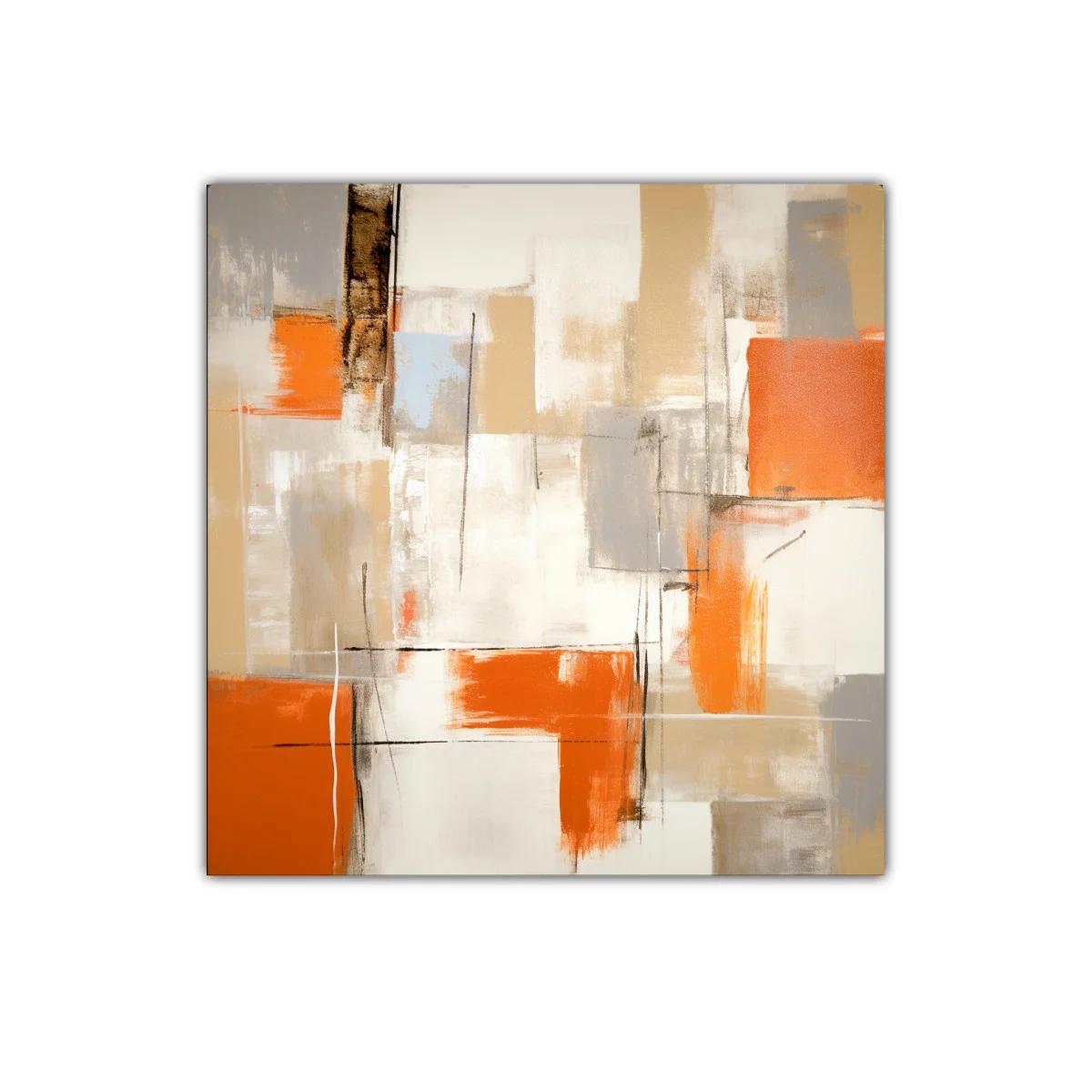 Composición abstracta con tonos cálidos y vivos contrastes — imagen principal