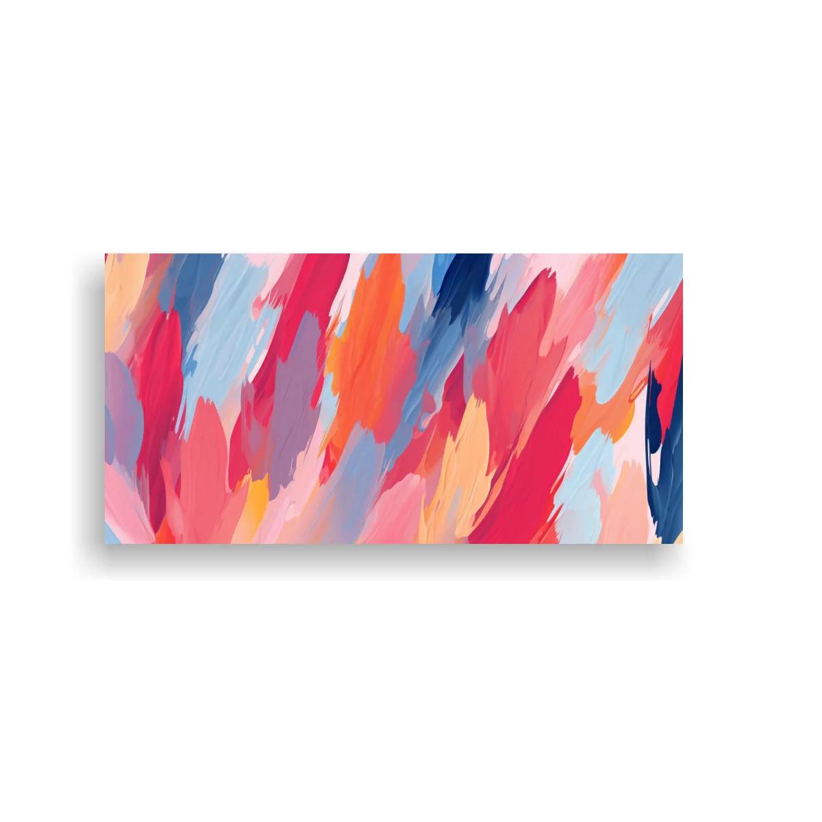 Cuadro pinceladas abstractas con trazos superpuestos — imagen principal