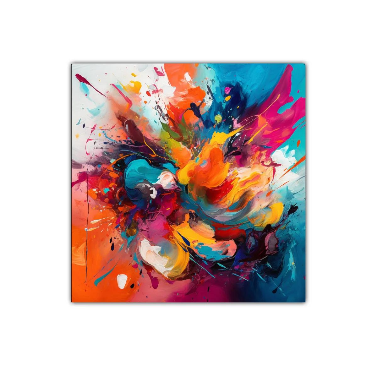 Explosión de color vibrante con movimiento energético — imagen principal