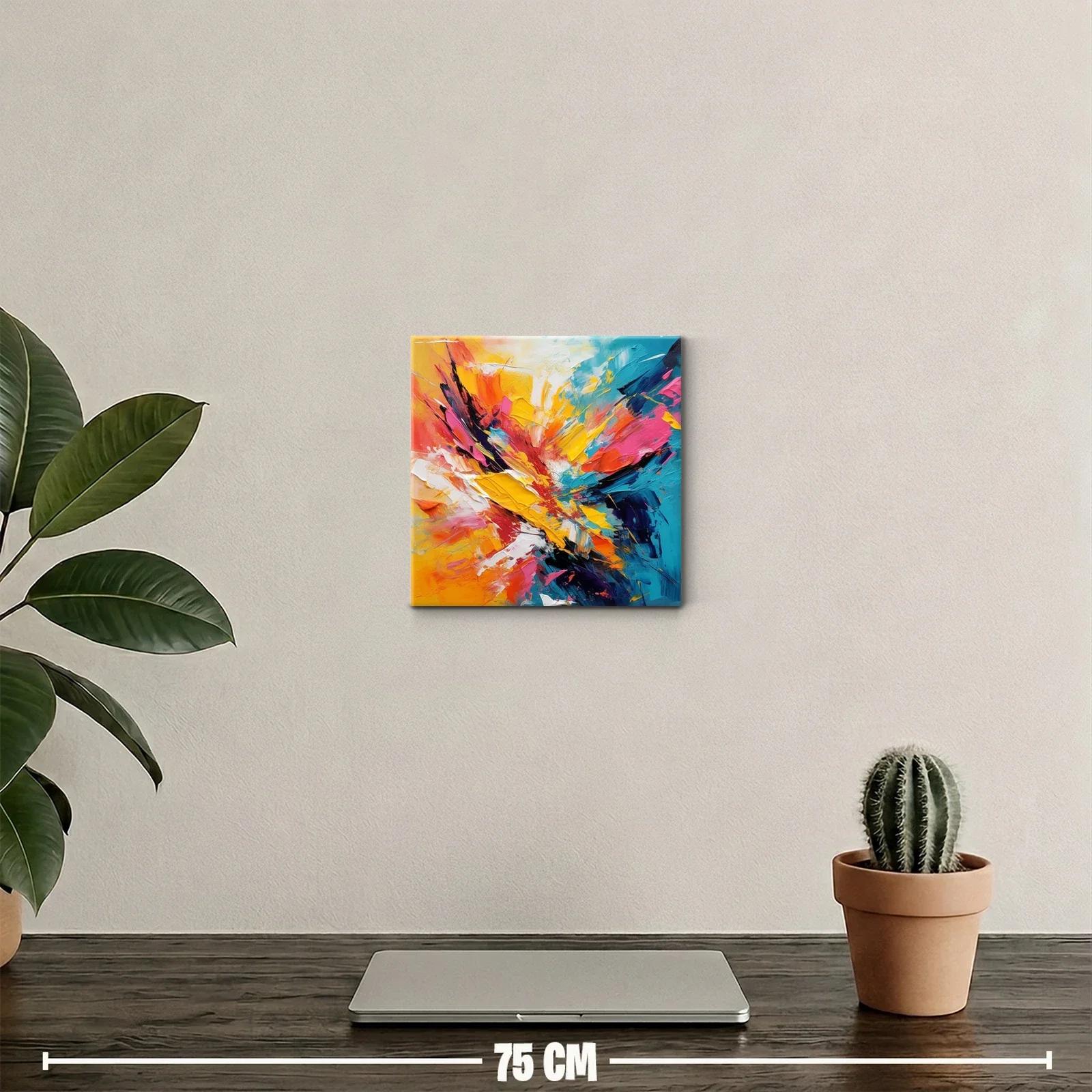 Arte abstracto vibrante con explosión de color brillante — miniatura 2