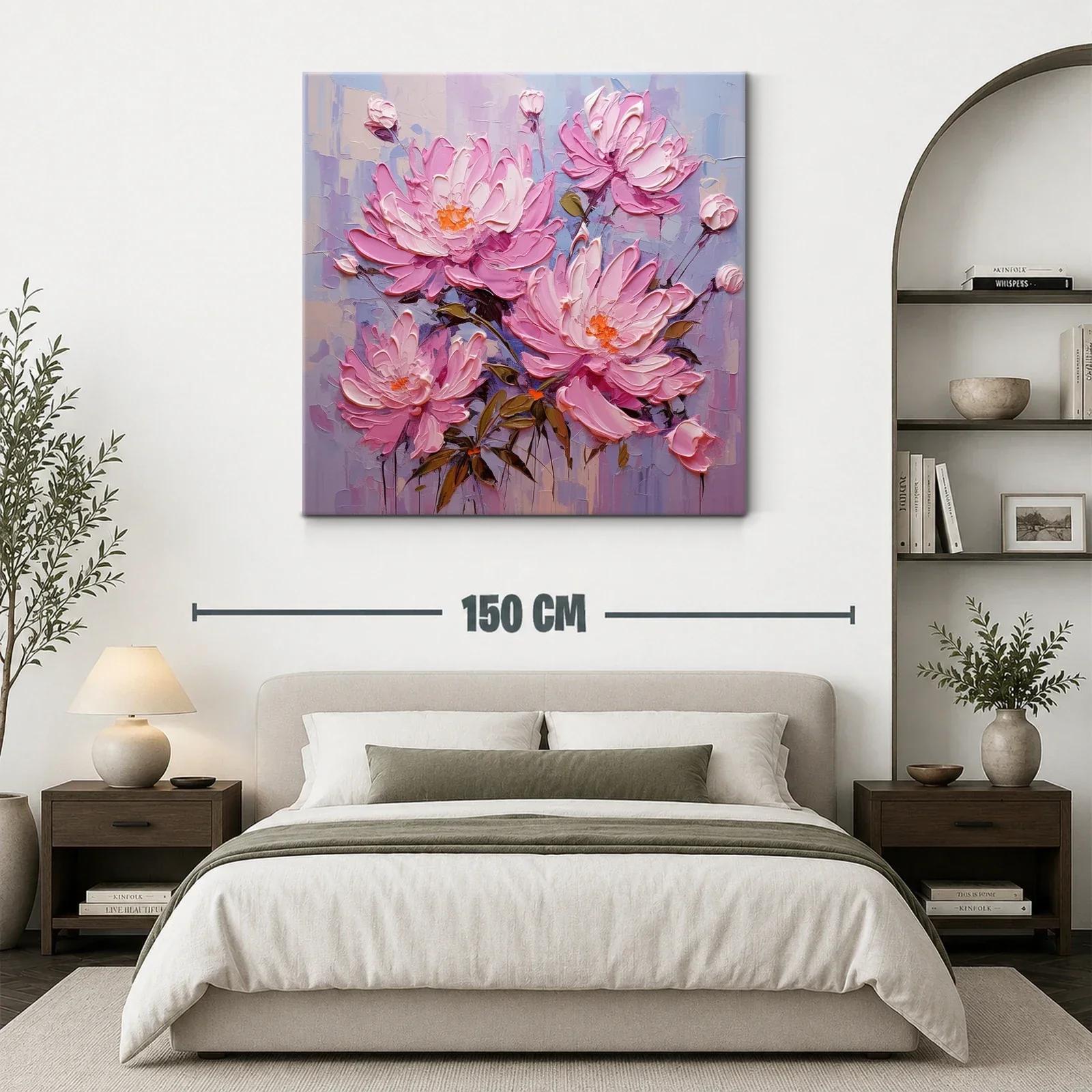 Flores rosas en composicón delicada y vibrante — miniatura 3