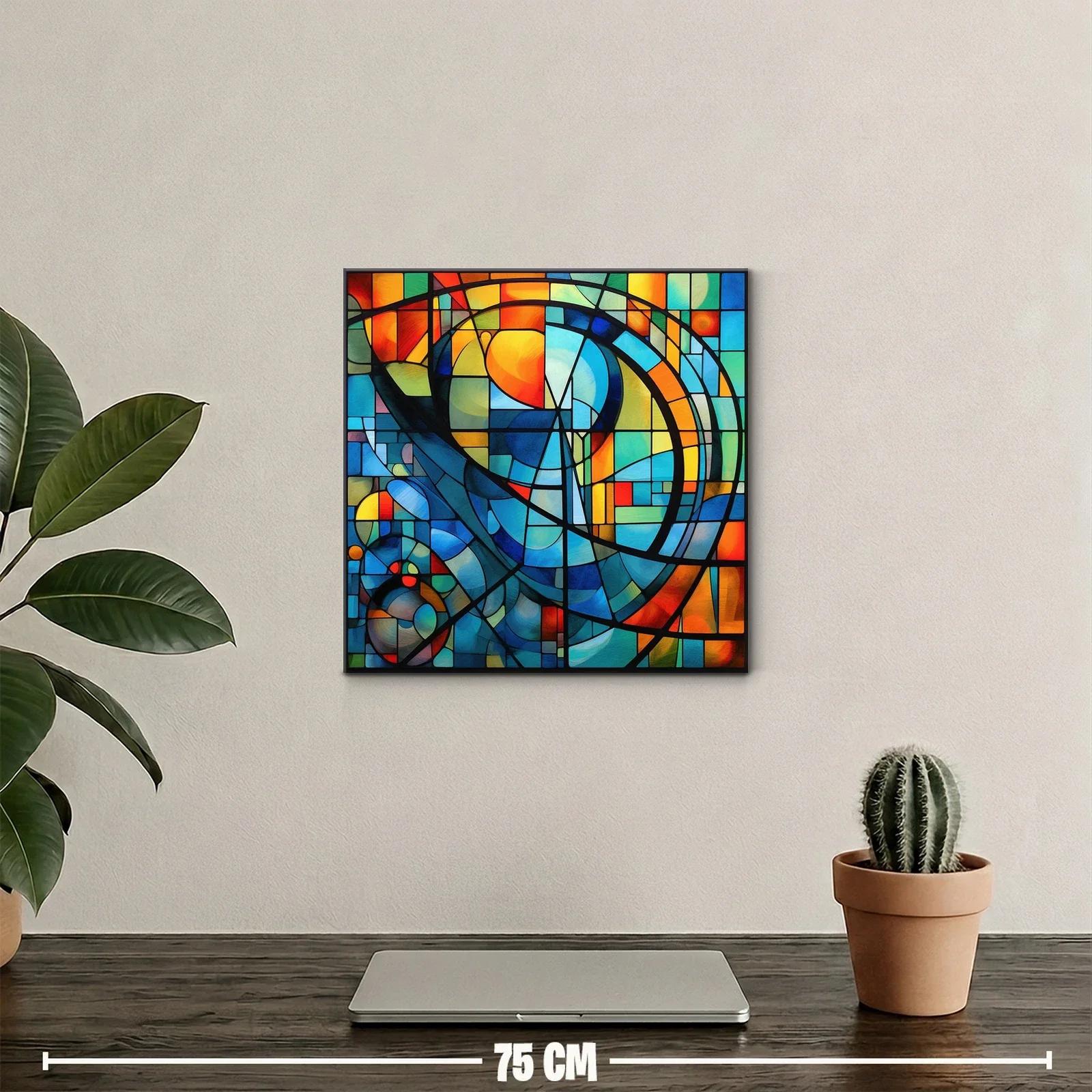 Composición abstracta con vibrantes tonos luminosos — miniatura 2