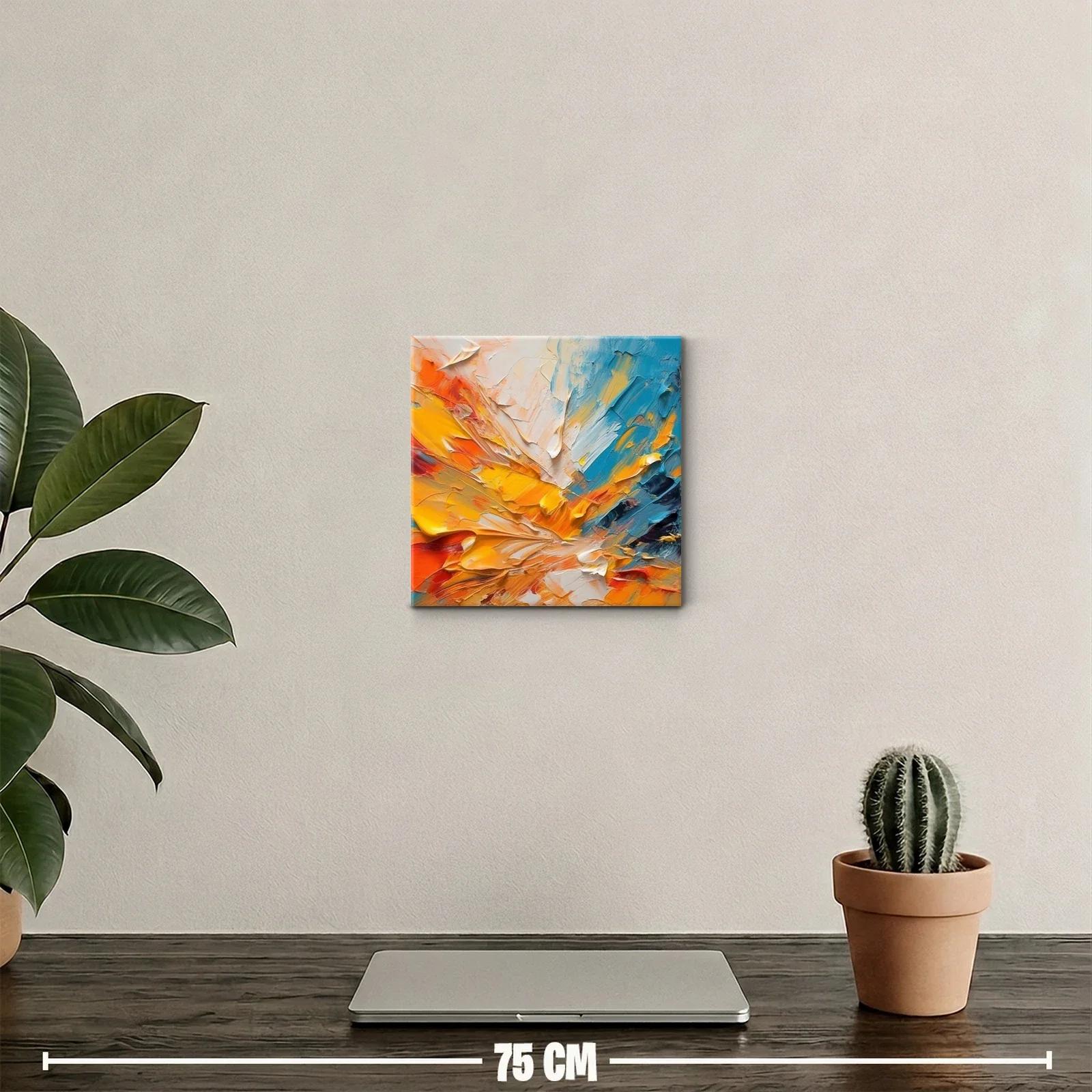 Exuberancia de colores vibrantes en obra abstracta moderna — miniatura 2