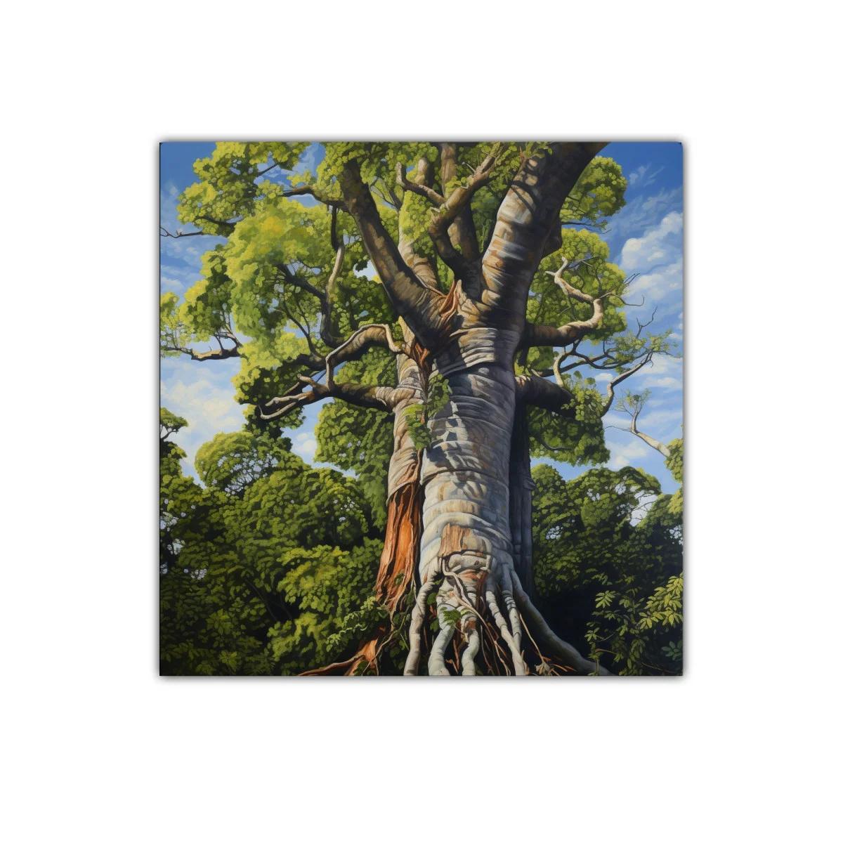 Impresionante árbol gigante en vibrantes tonos verdes y azules — imagen principal