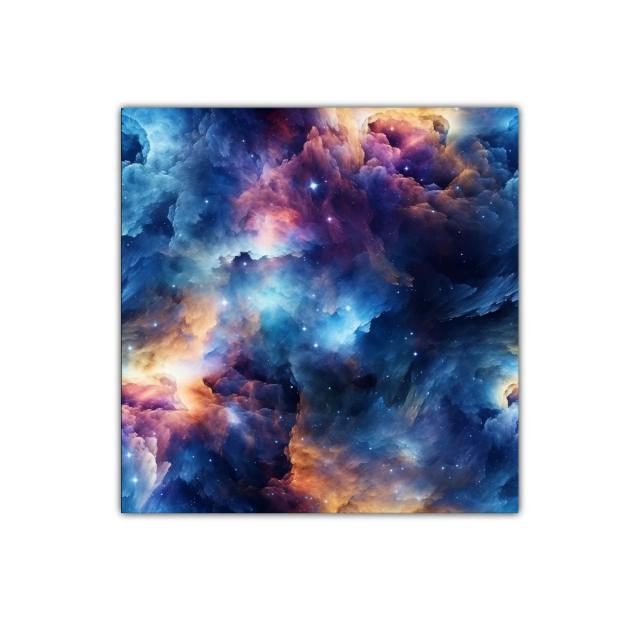 Explosión de colores en nebulosa cósmica vibrante y mística