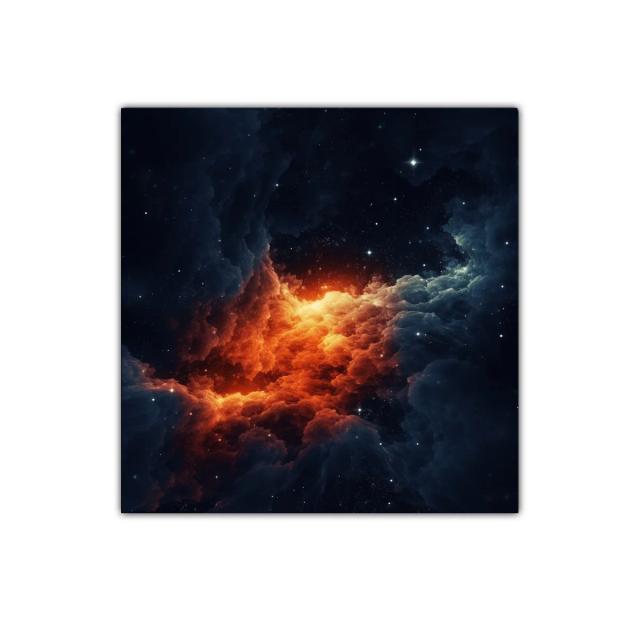 Explosión Cósmica en Nebulosa de Fuego y Hielo