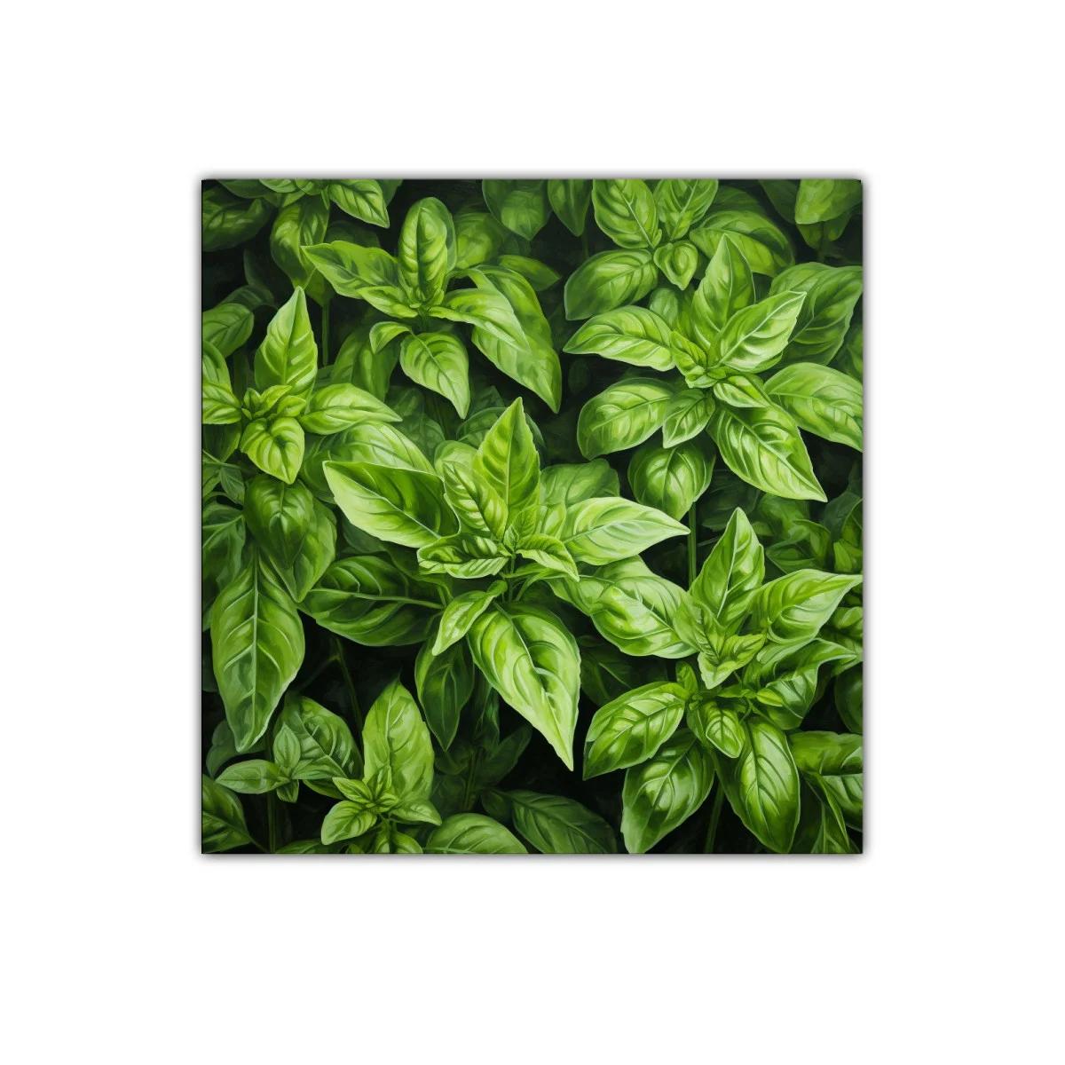 Cuadro decorativo con frescura y vida natural en verdes intensos