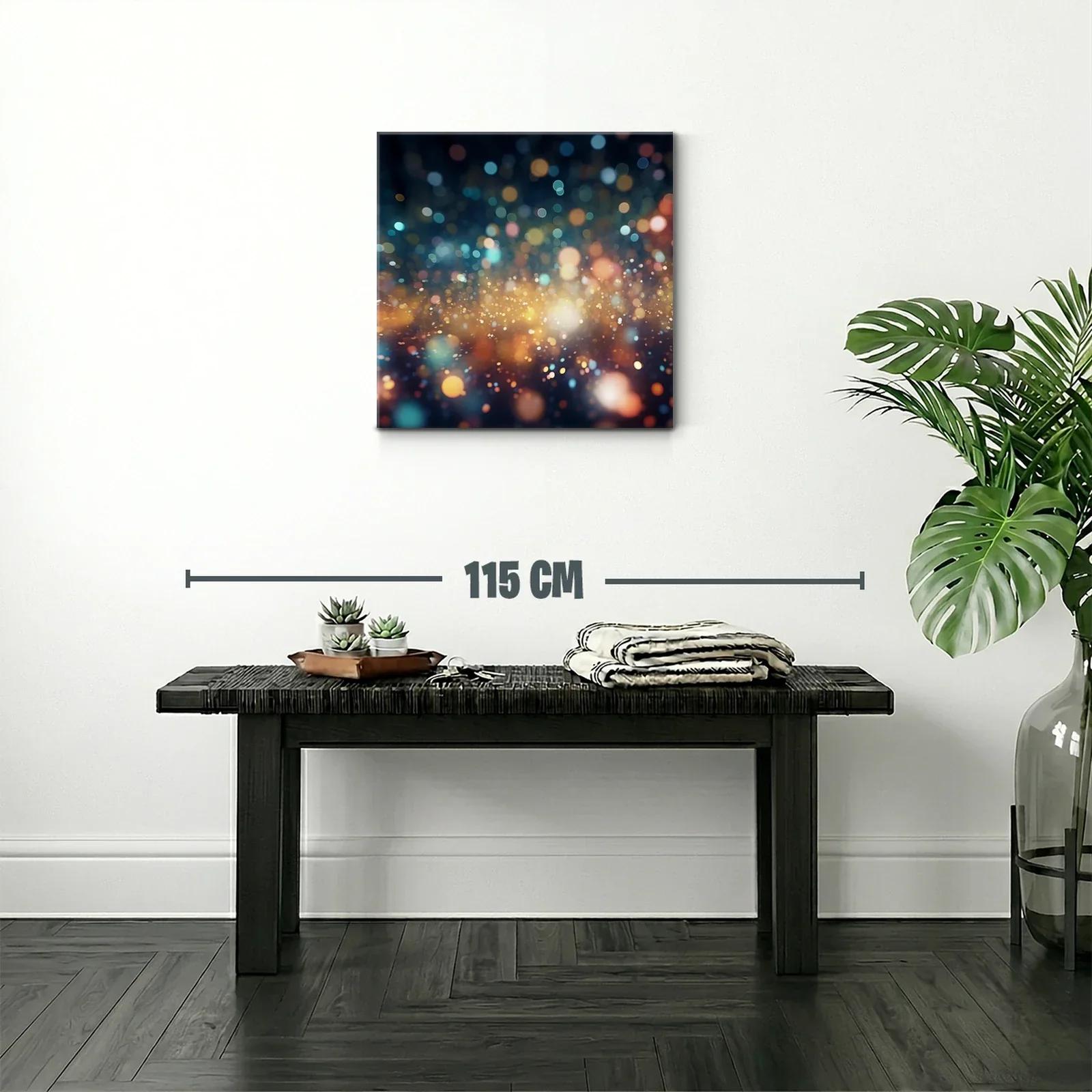 Explosión de luces abstractas con tonos cálidos y fríos — miniatura 2