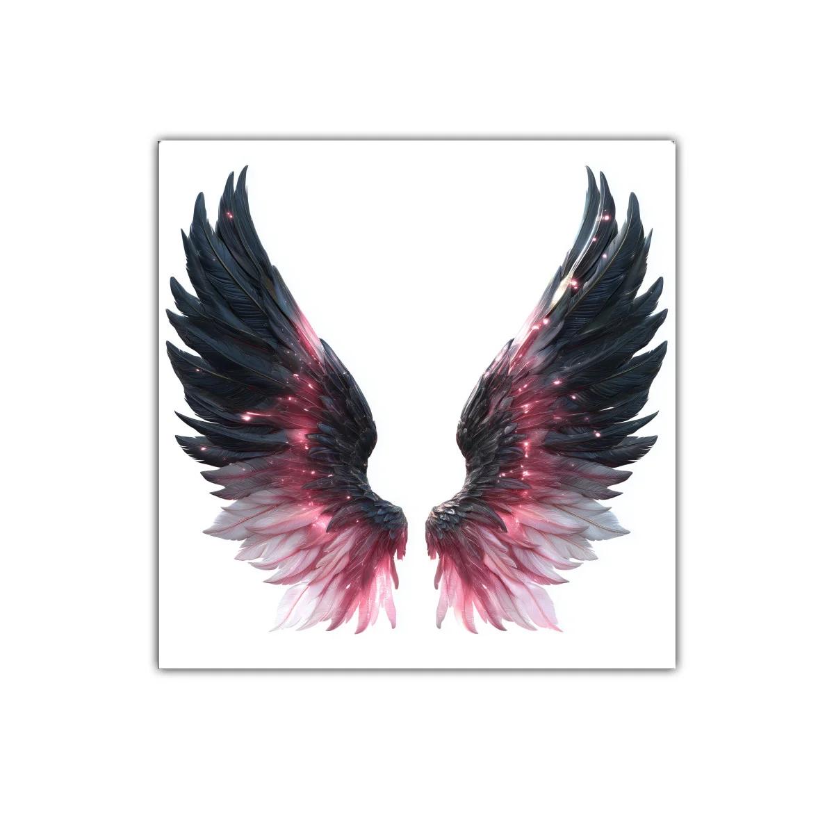 Espectaculares alas en tonos negros y rosas brillantes — imagen principal