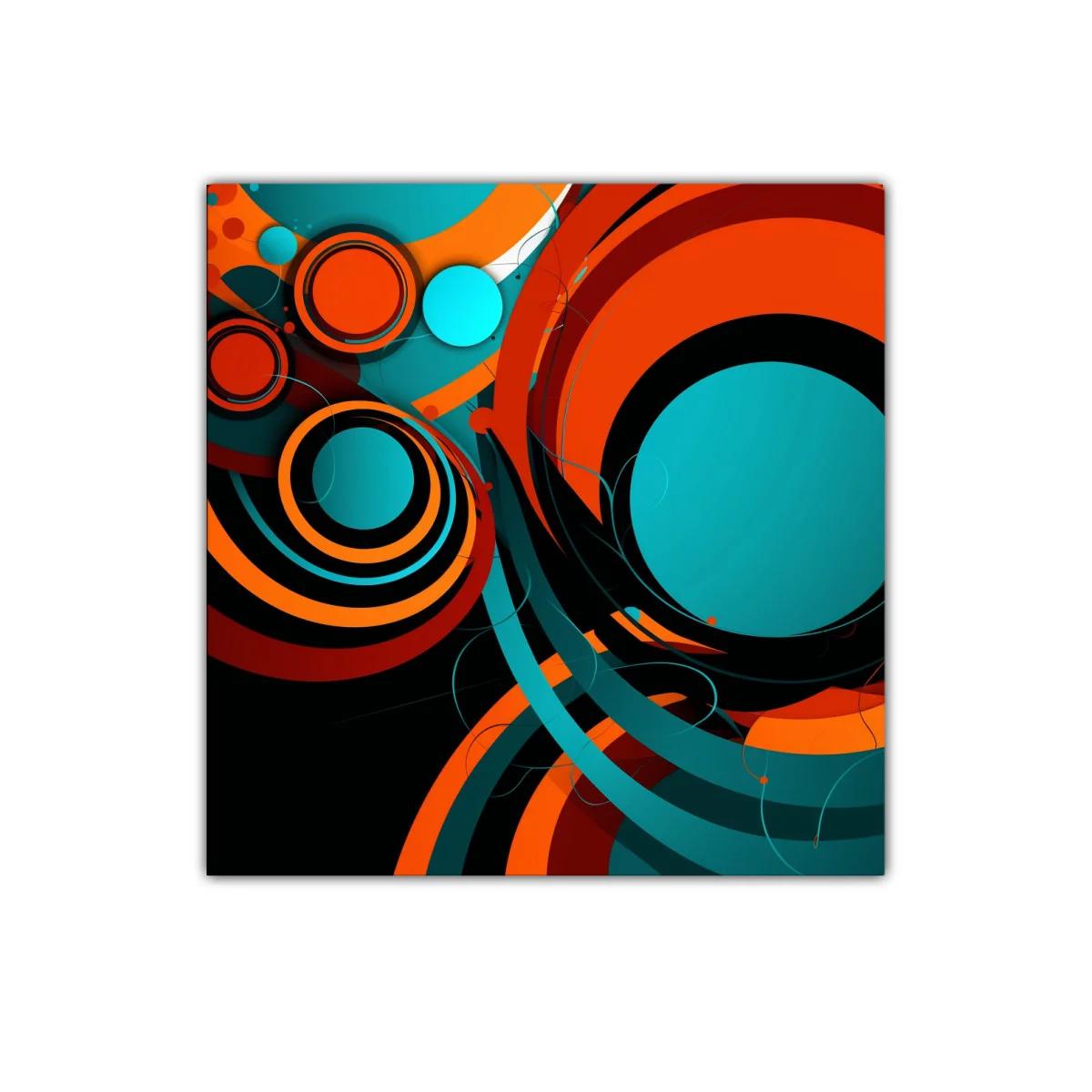 Impactante diseño abstracto con círculos en tonos vibrantes — imagen principal