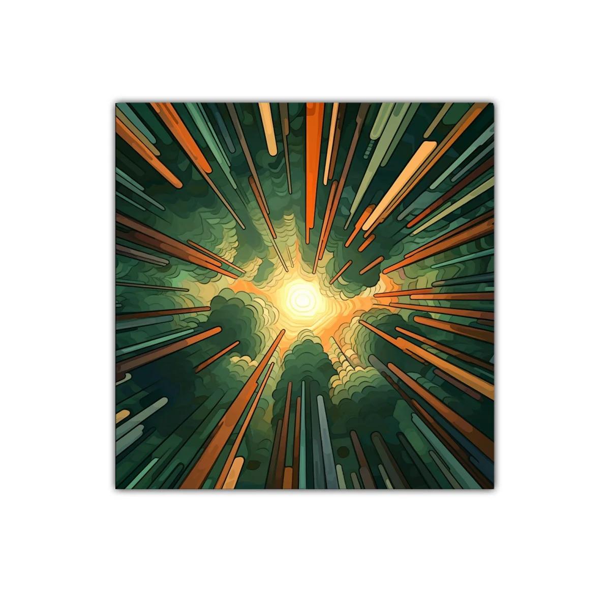 Explosión de luz y color con vibrantes líneas verticales — imagen principal