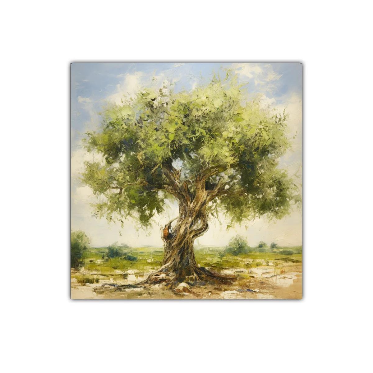 Árbol frondoso en paisaje sereno y luminoso — imagen principal