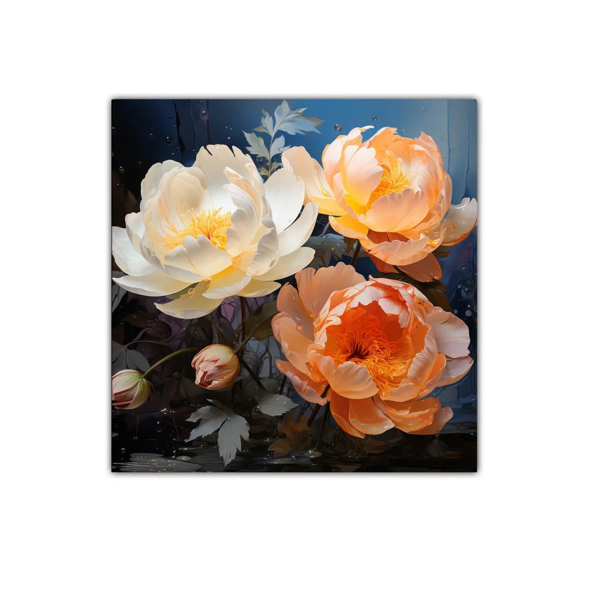 Elegancia floral en tonos cálidos y suaves — imagen principal