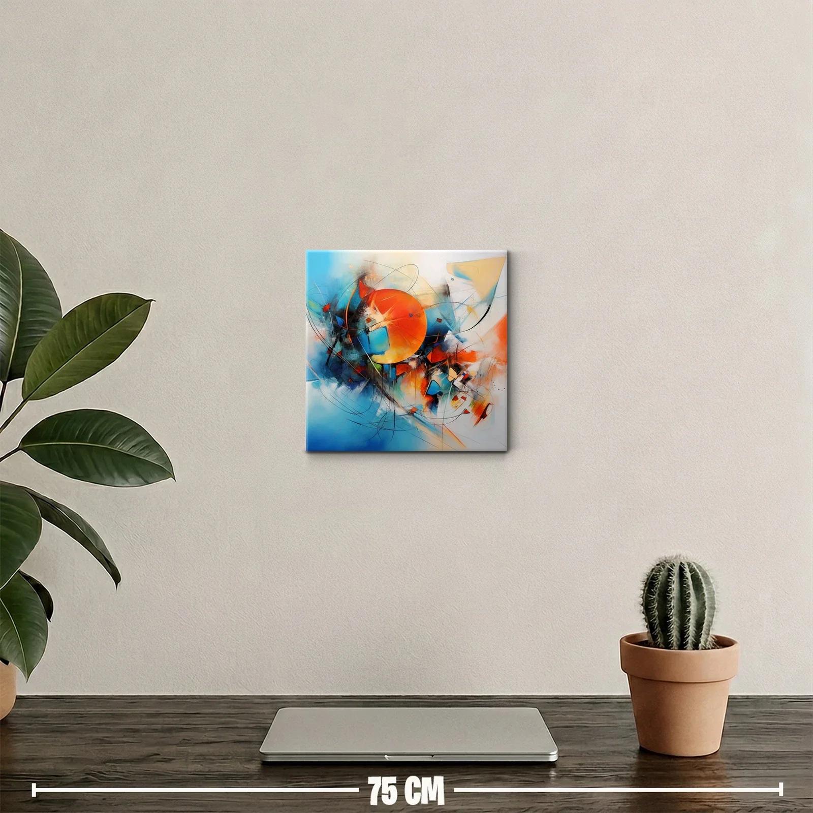 Composición dinámica con formas y colores vibrantes — miniatura 2