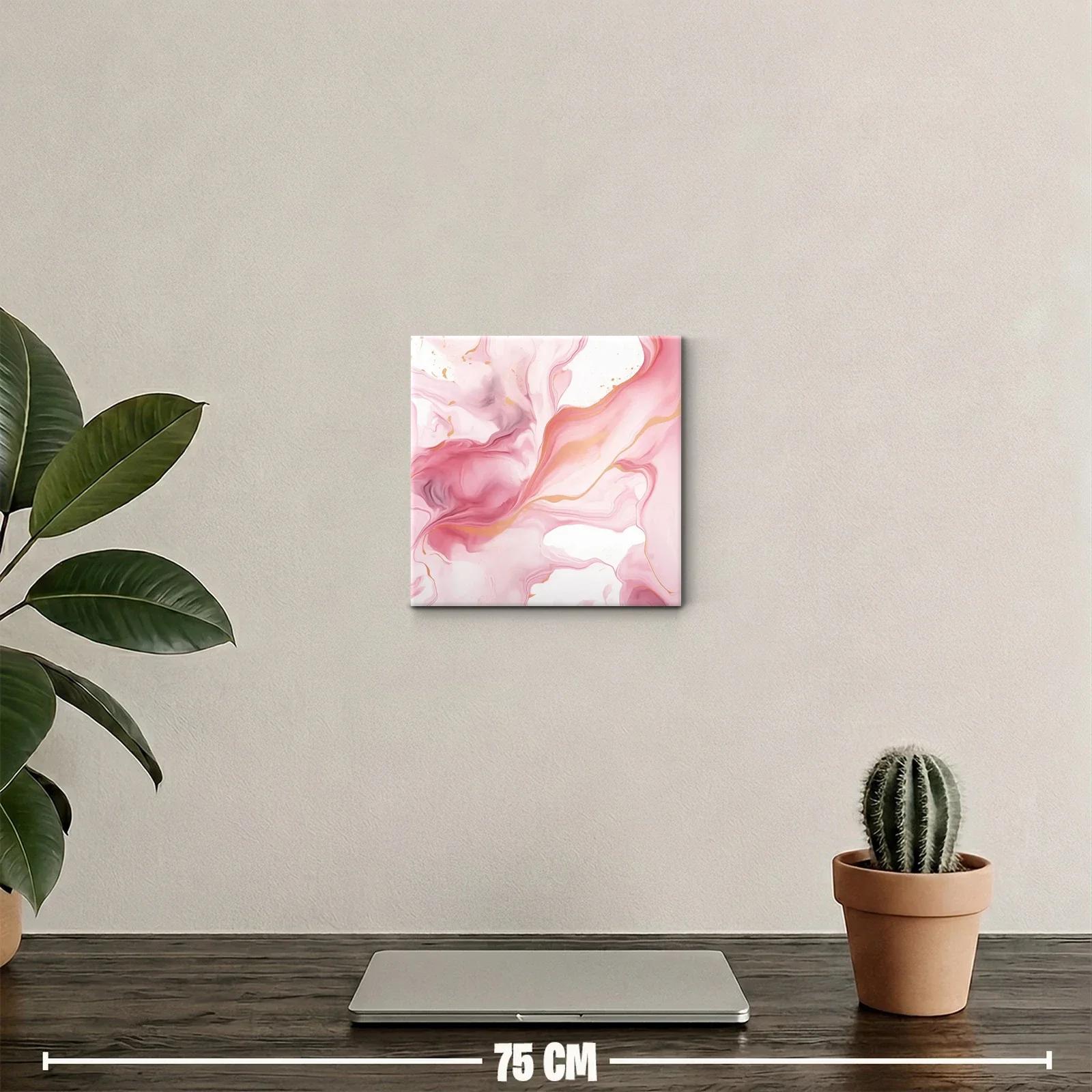 Cuadro decorativo con delicados tonos rosas y dorados — miniatura 2
