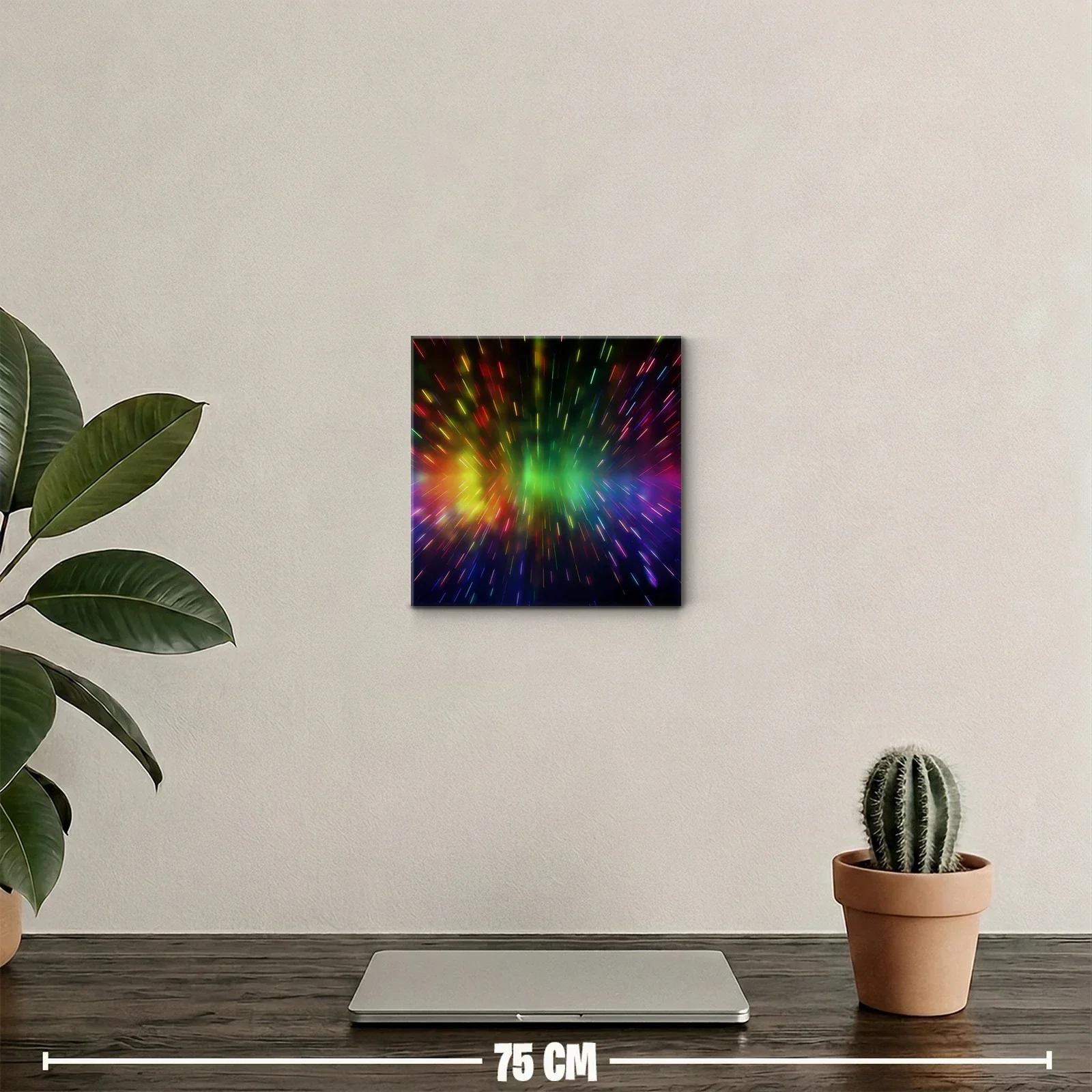 Explosión de luces vibrantes en movimiento caleidoscópico — miniatura 2