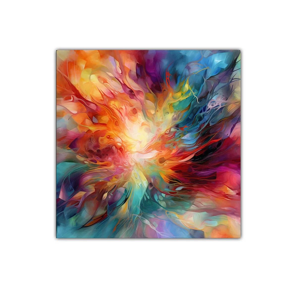 Estallido de colores en pintura abstracta vibrante — imagen principal