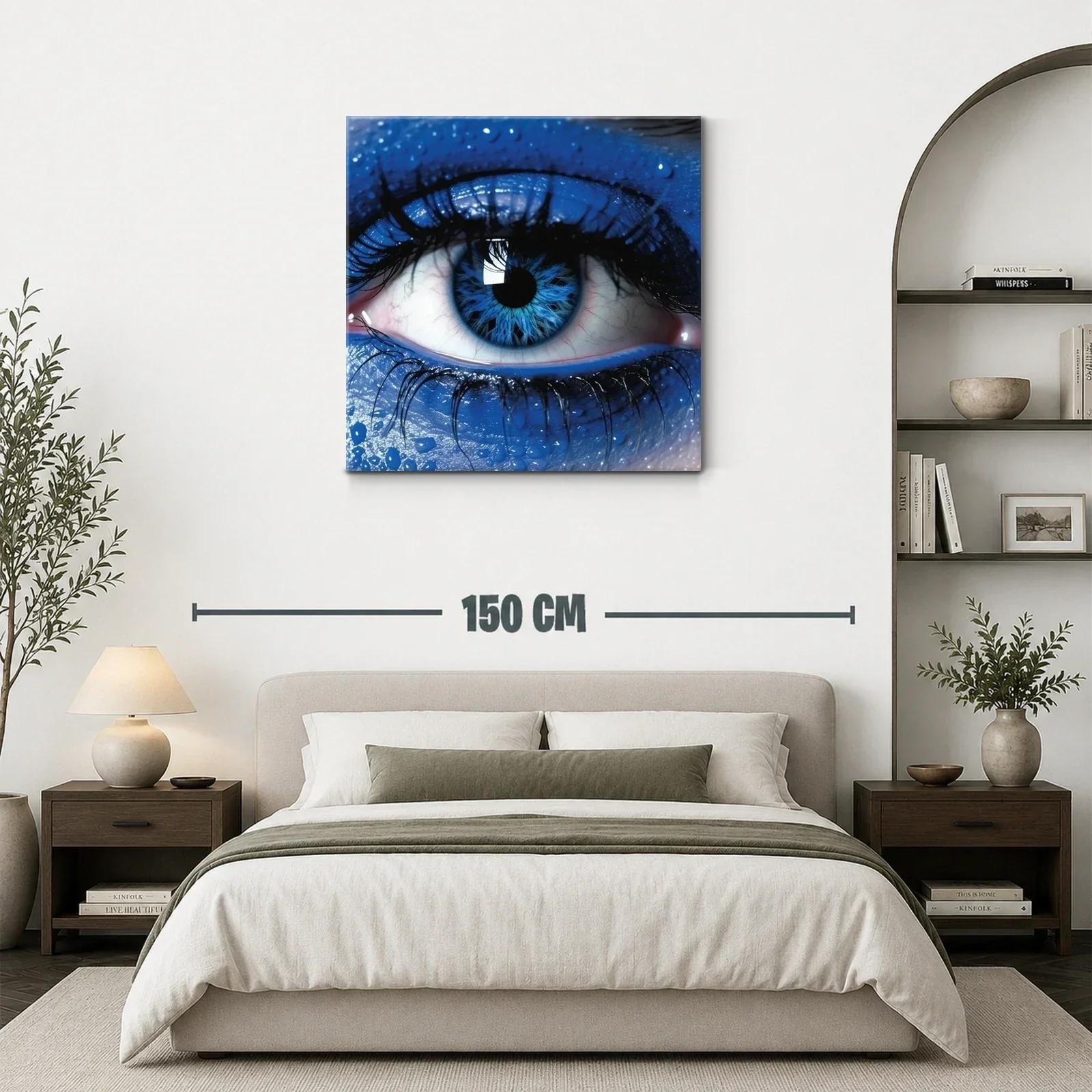 Impacto visual con ojo azul en primer plano intenso — miniatura 3