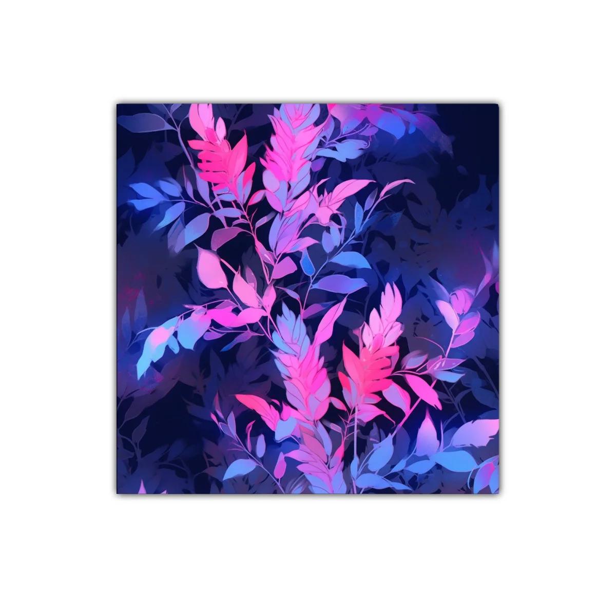 Composición Floral en Tonos Fucsia y Azul Profundo — imagen principal