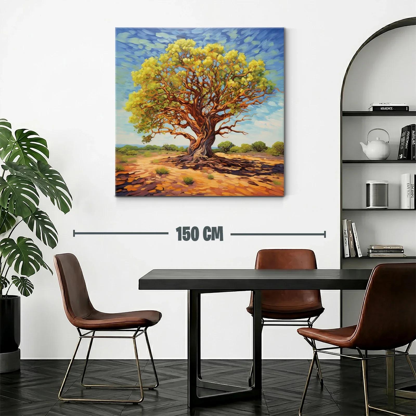 Árbol majestuoso bajo cielo azul en paisaje soleado — miniatura 2