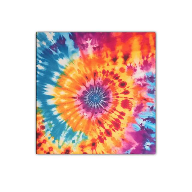 Cuadro vibrante con efecto tie dye multicolor para decoración