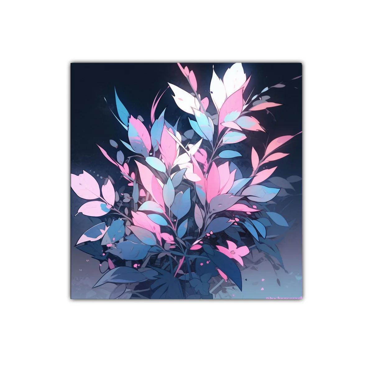 Composición floral en tonos pastel y azul noche — imagen principal